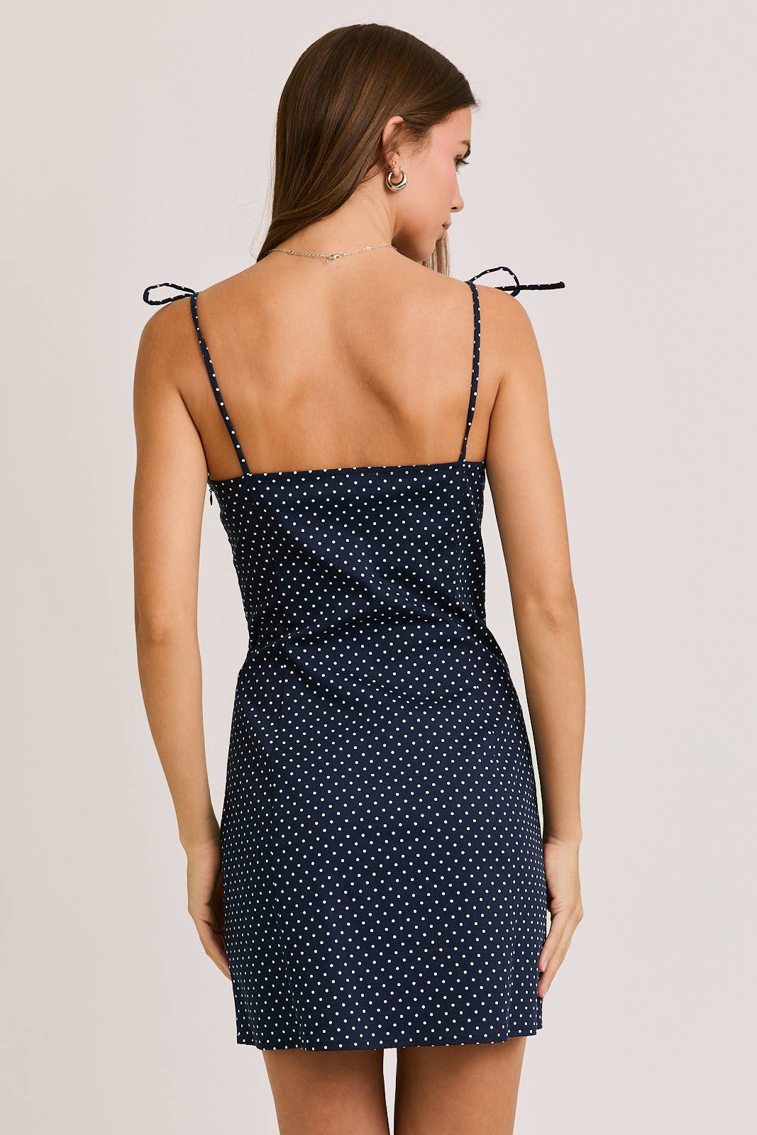 Kaylin POLKA DOT FITTED MINI DRESS