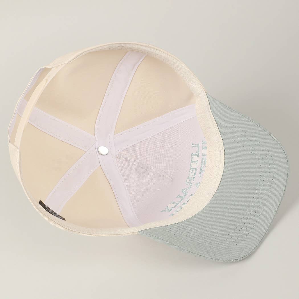 Literally Just A Girl Embroidery Two Tone Trucker Hat