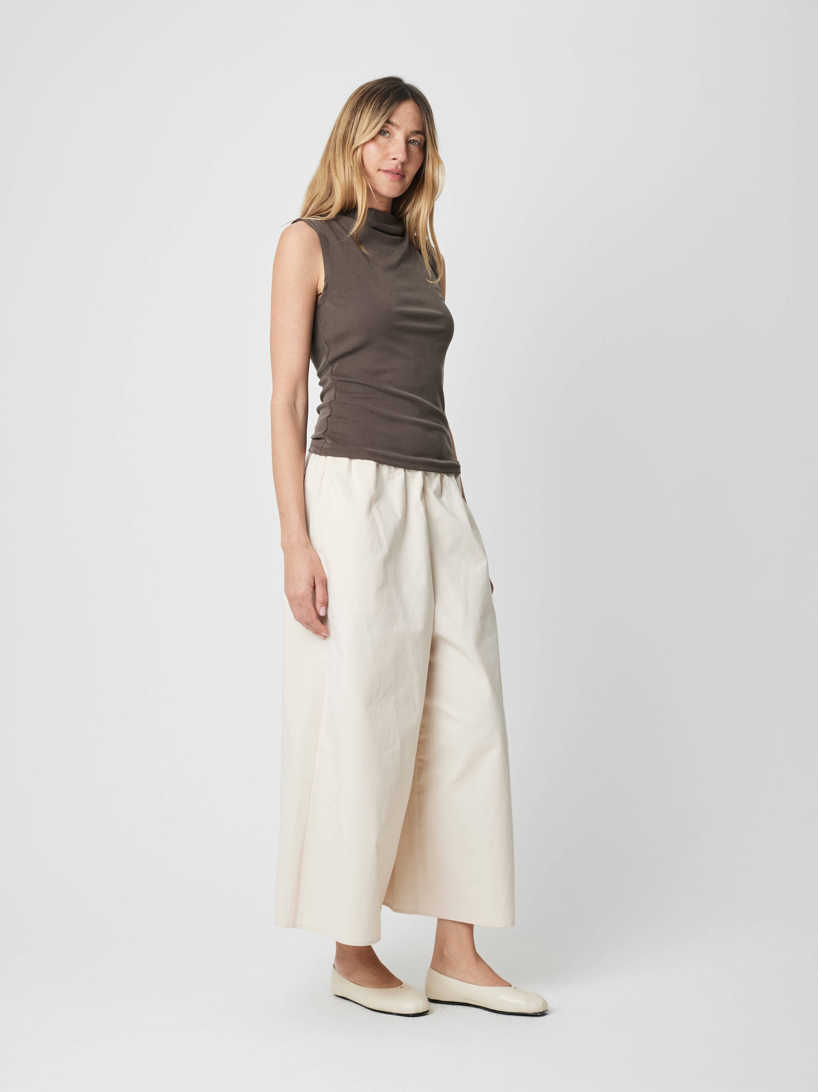 The Loraine Top | Cowl Neck Sleeveless Modal Cupro Top