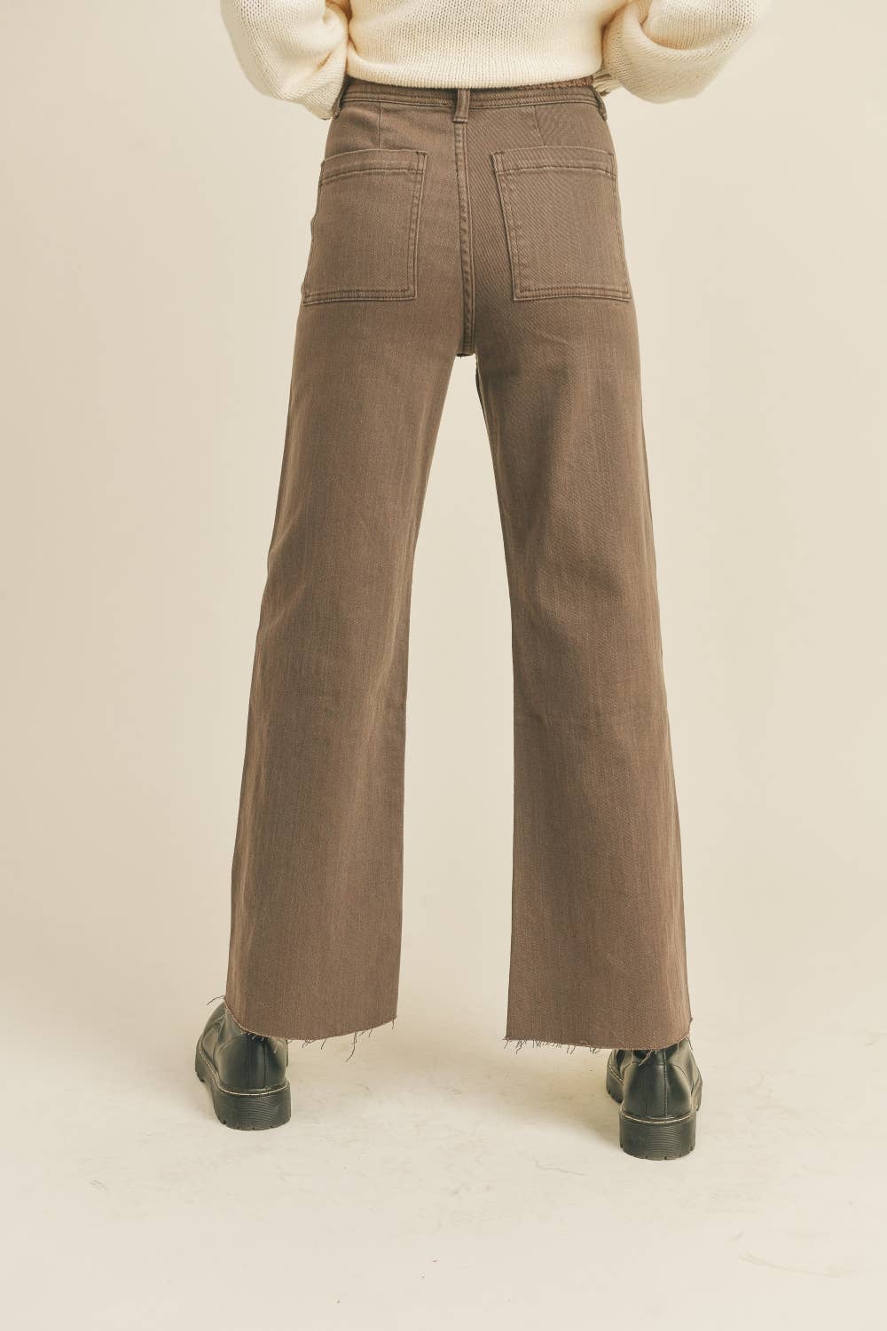 Andrea STRAIGHT WIDE LEG DENIM PANTS