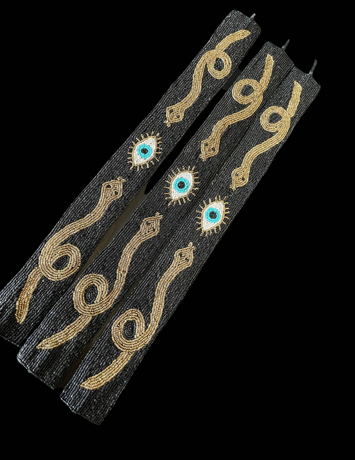 evil eye snake hat band or belt