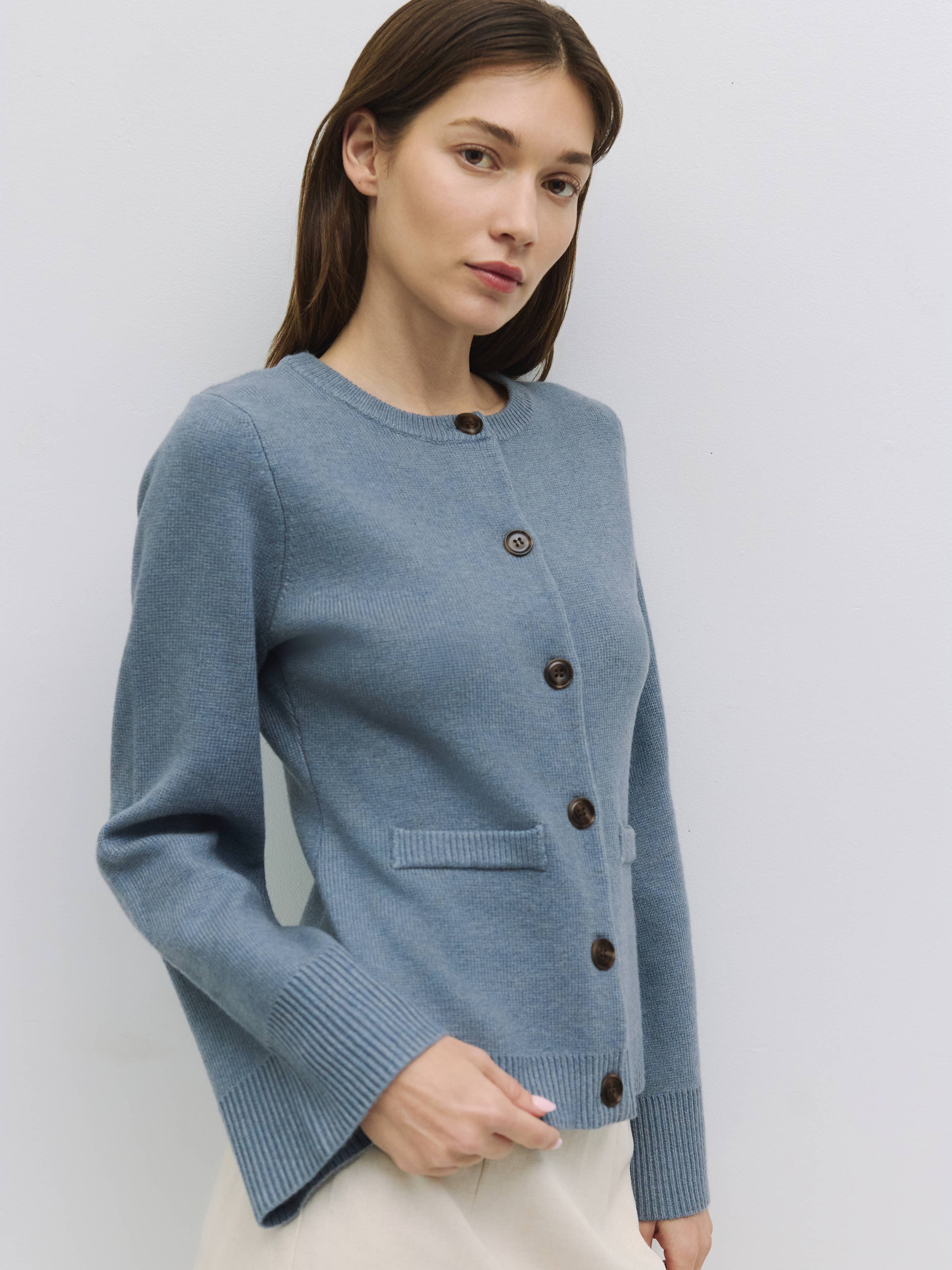 Tyler Bell Sleeve Buttoned Cardigan