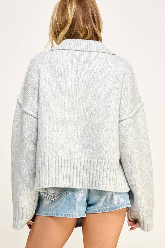 Alessia POLO COLLAR SOFT SWEATER