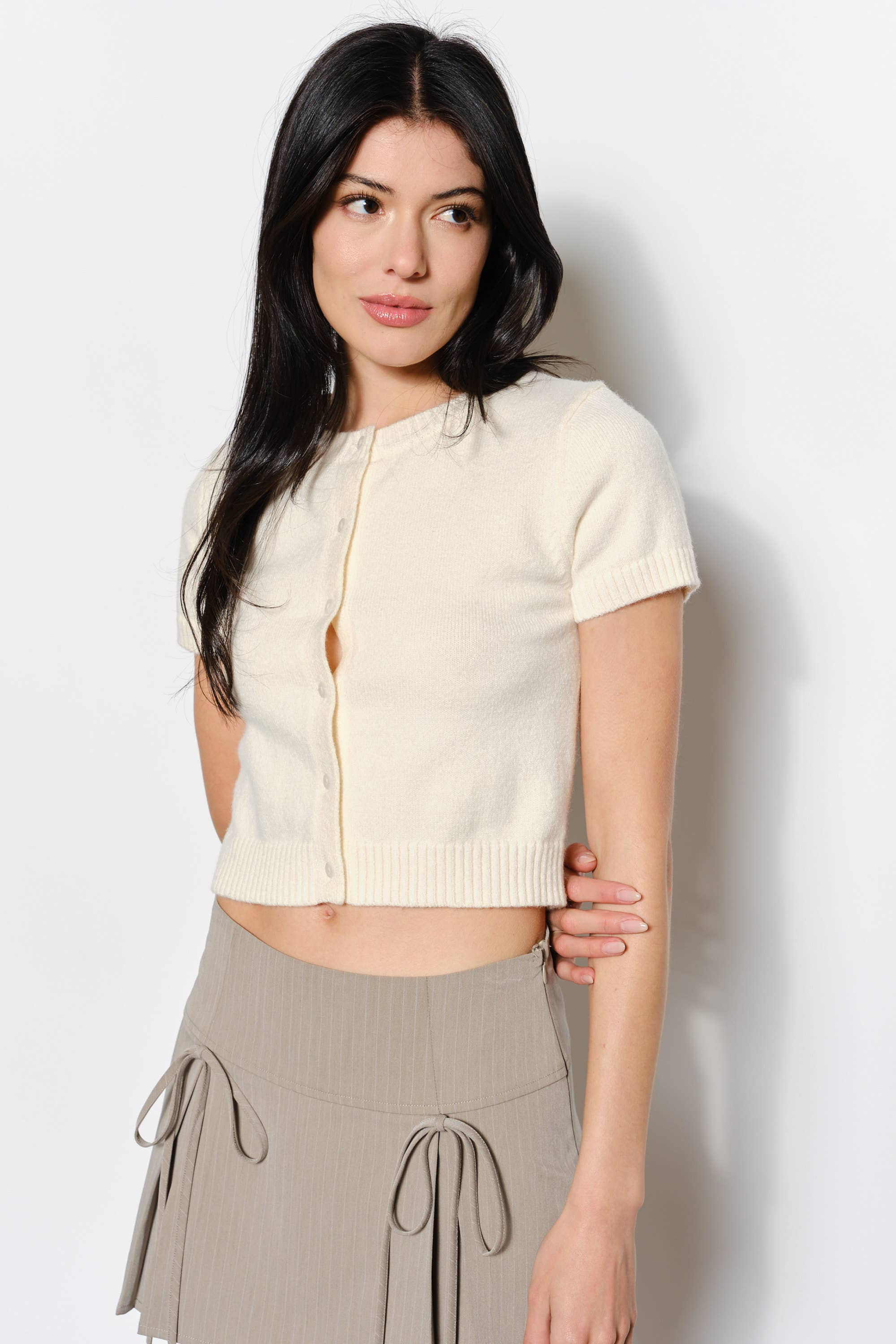 LUCY SHORT SLEEVE CARDIGAN
