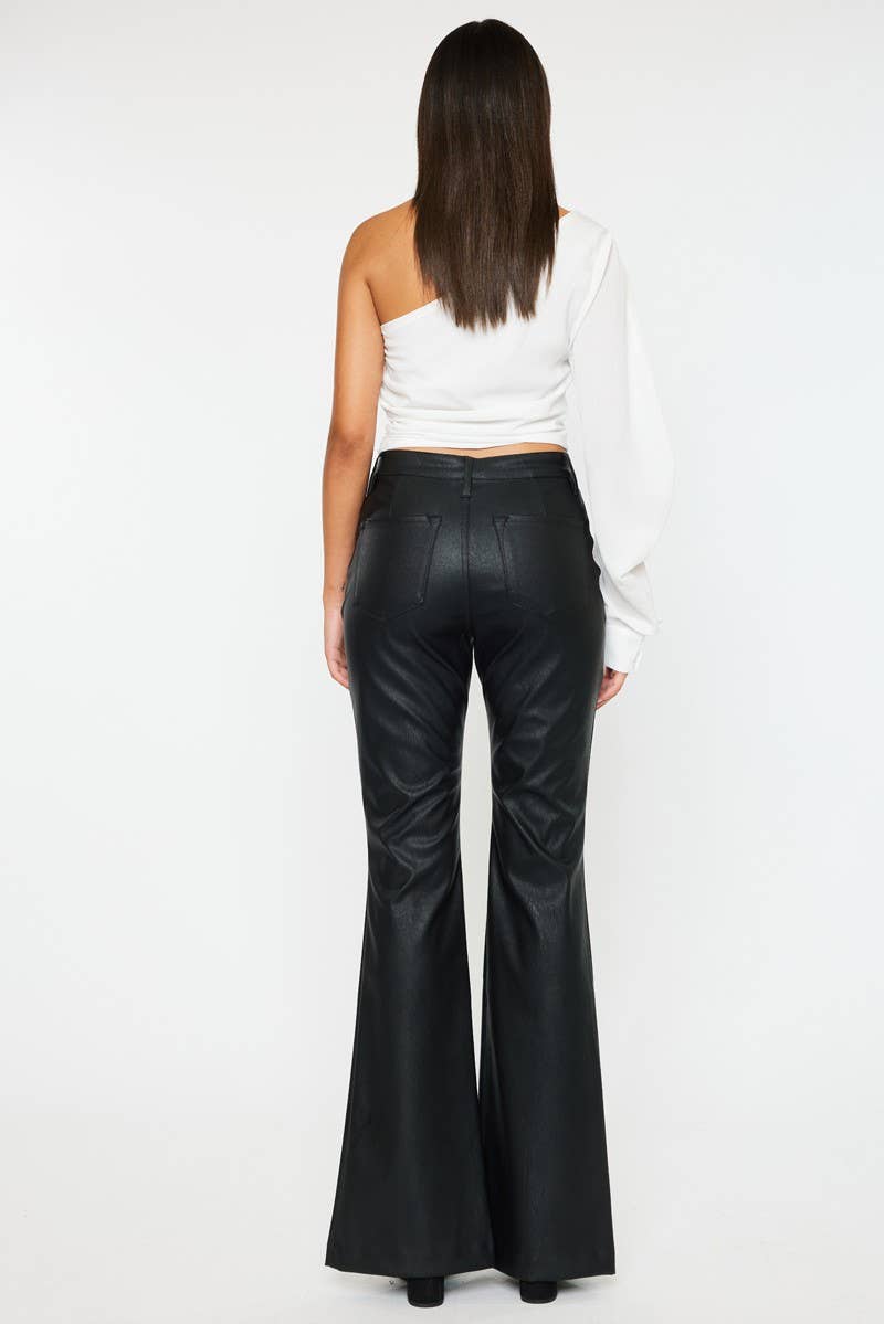 Nima VEGAN LEATHER BOOTCUT PANTS