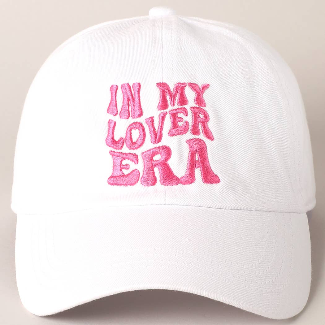 Embroidered Letters In My Lover Era Baseball Cap