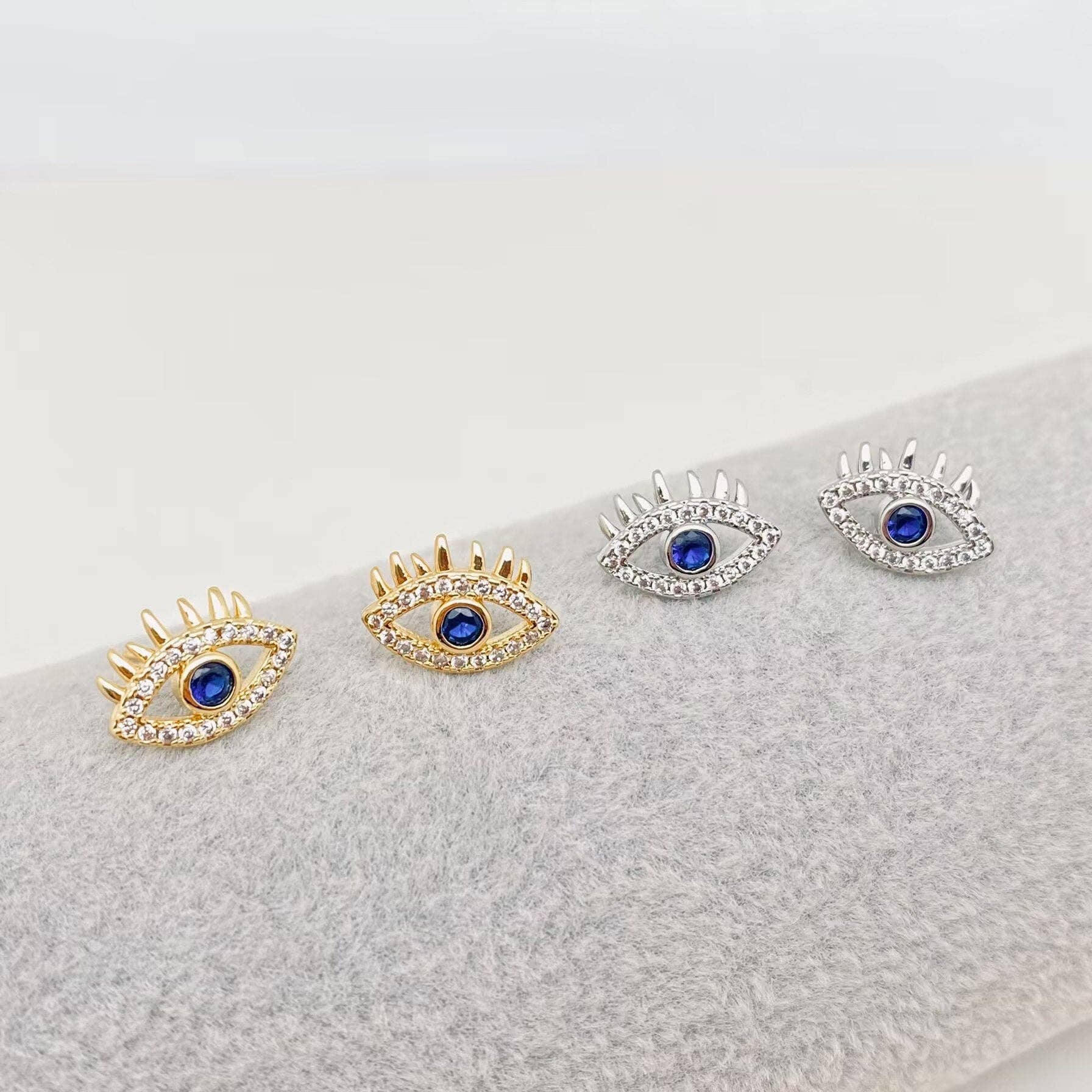 Evil Eye Ear Studs