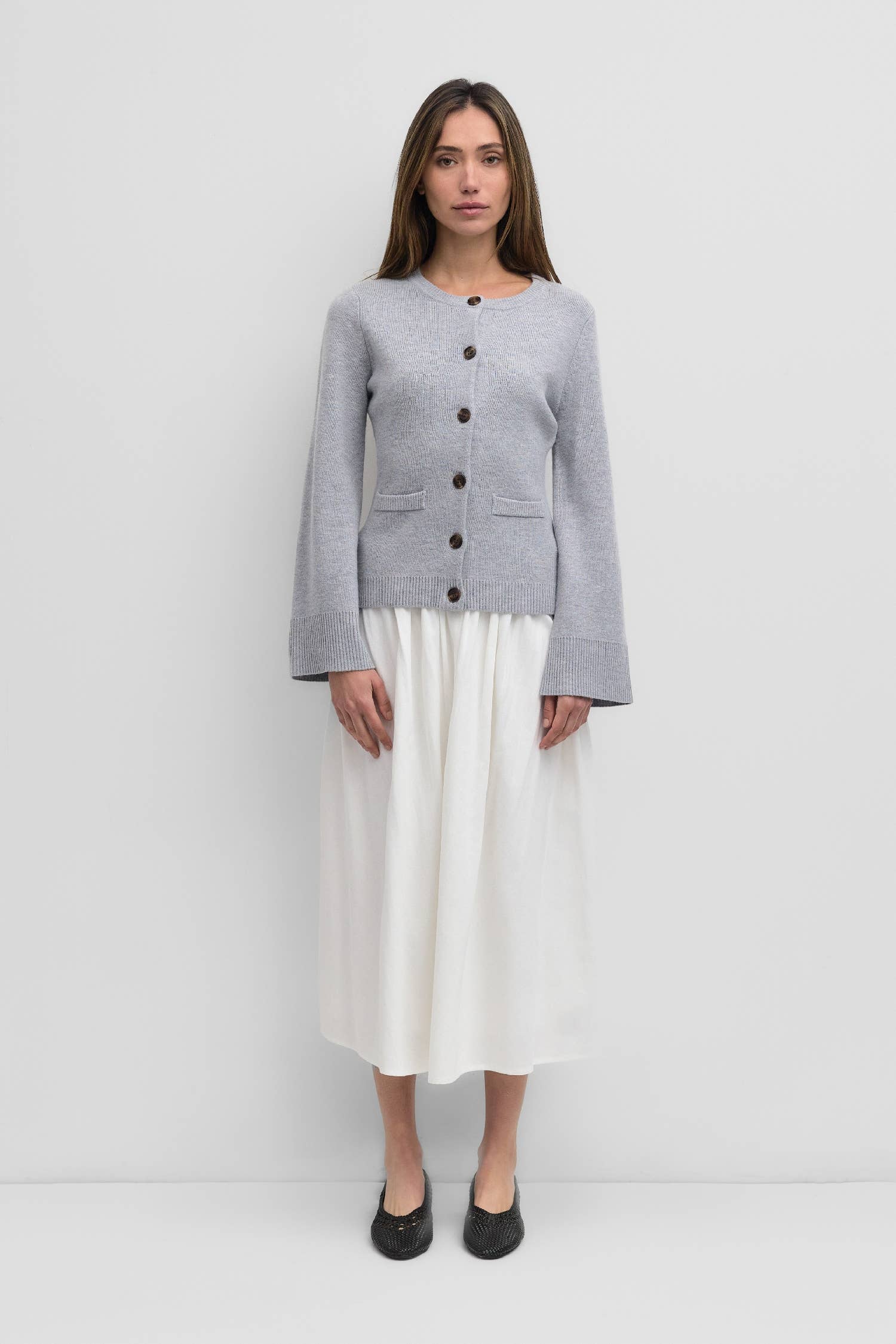 Tyler Bell Sleeve Buttoned Cardigan
