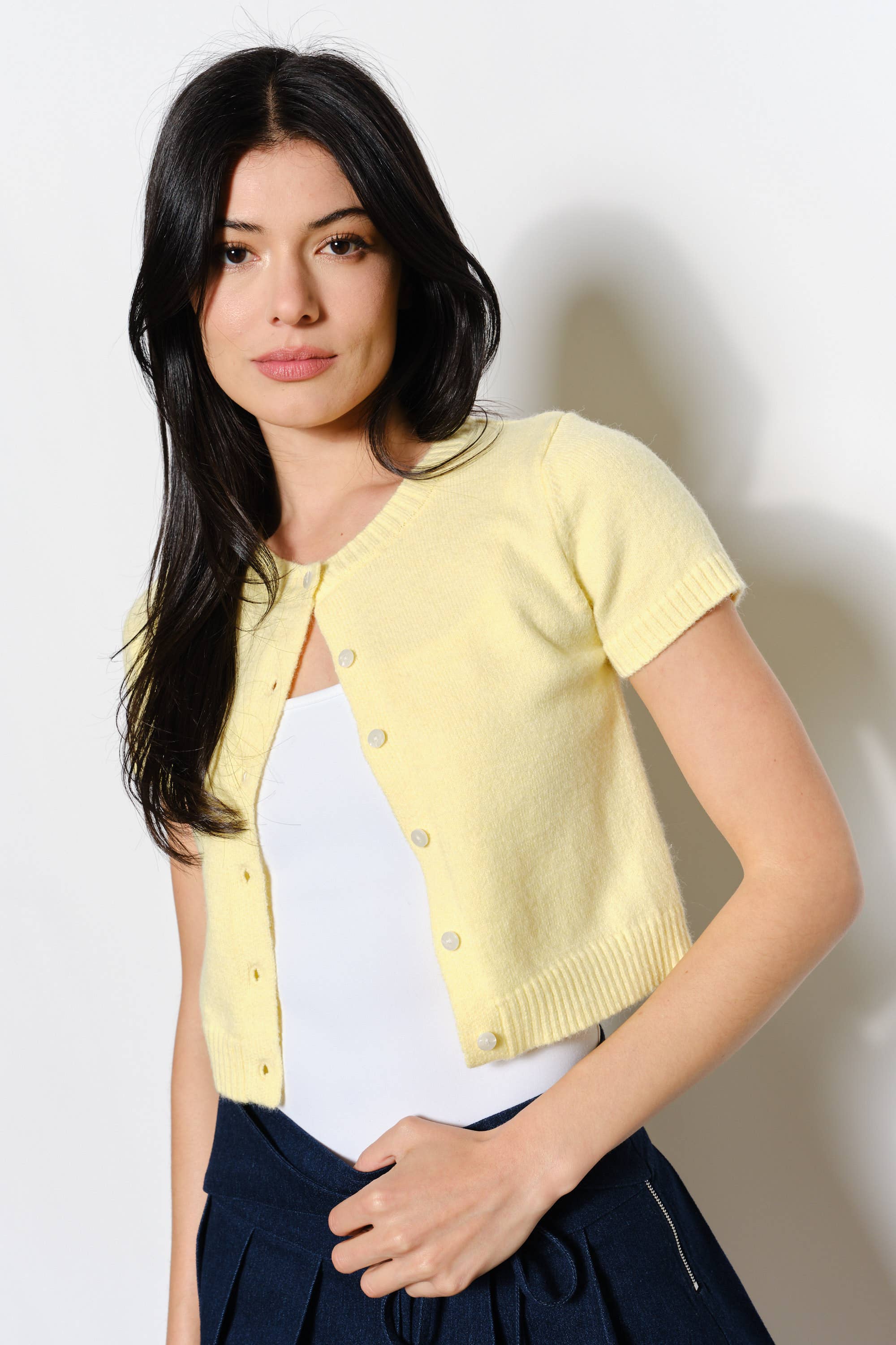 LUCY SHORT SLEEVE CARDIGAN