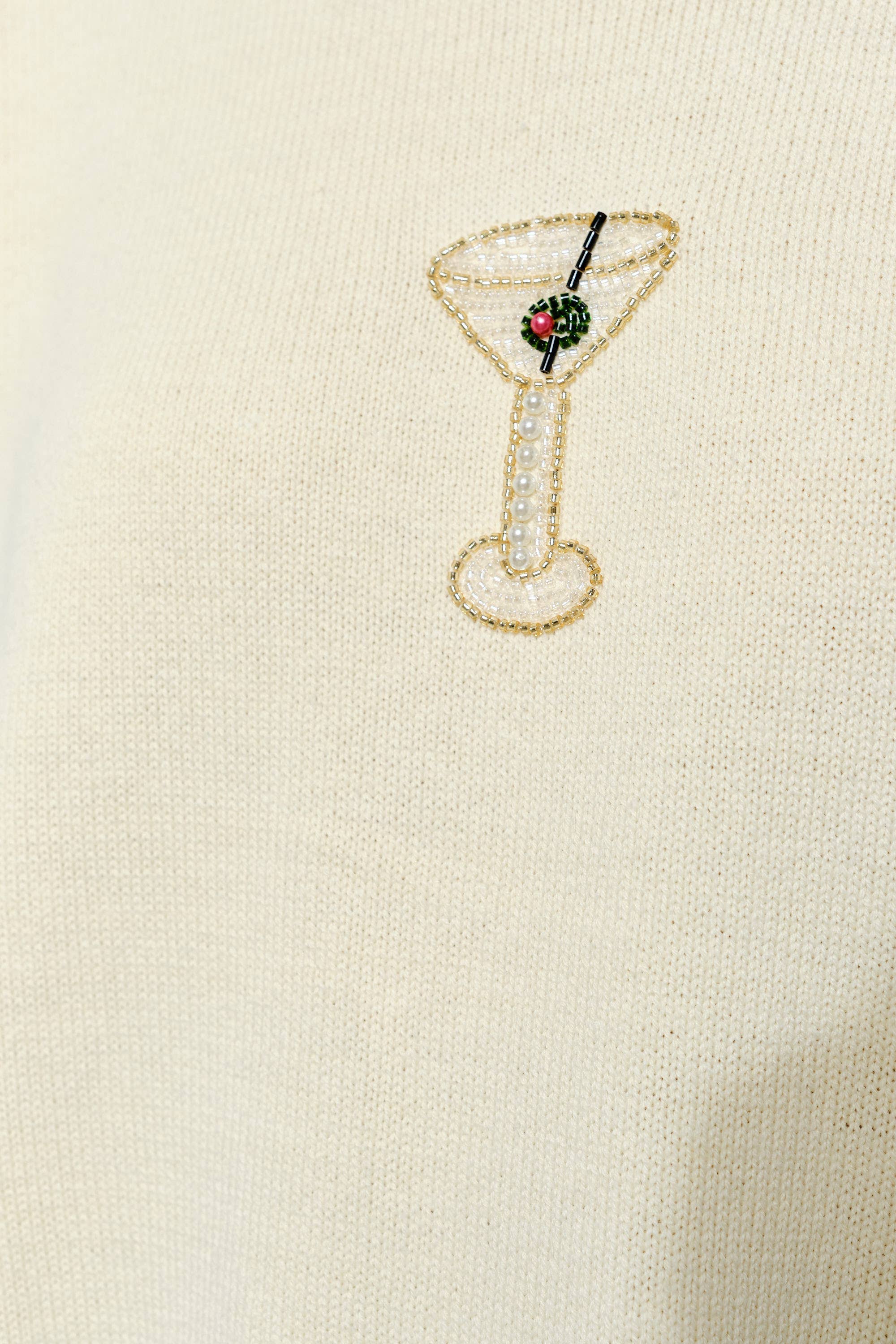 SORA MARTINI BEAD SWEATER