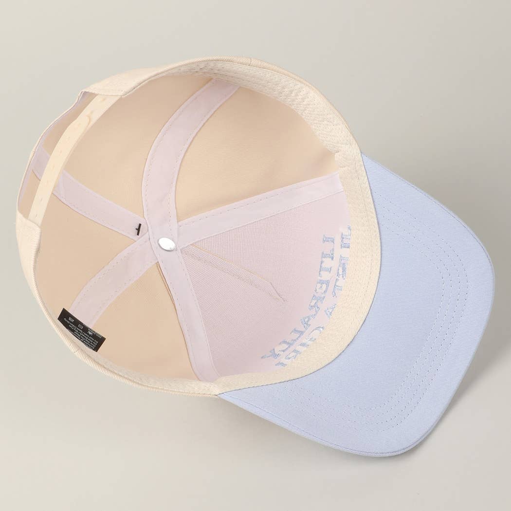 Literally Just A Girl Embroidery Two Tone Trucker Hat