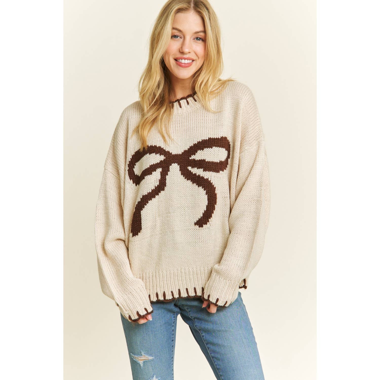 Ella BOW PULLOVER SWEATER