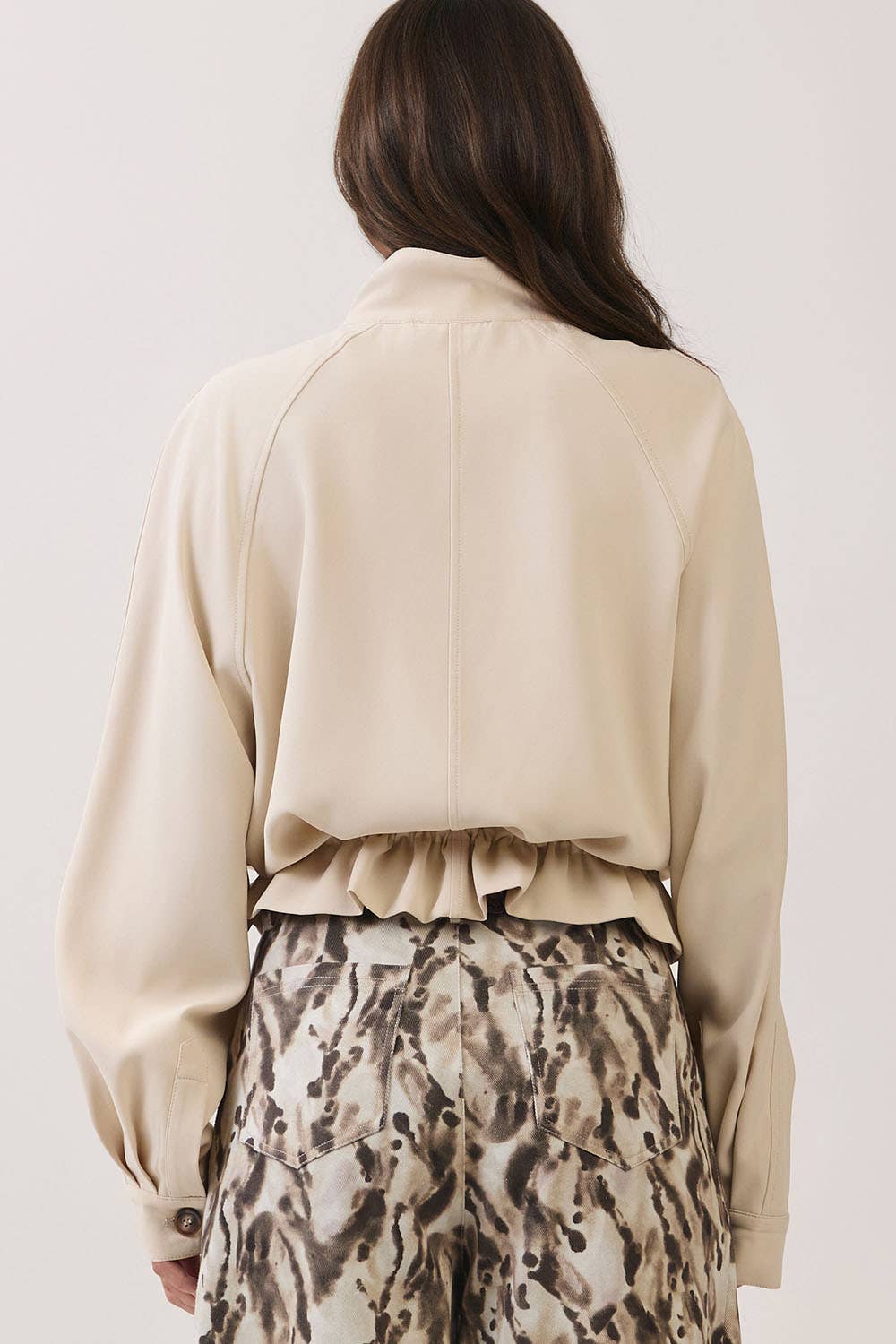 Mimi Drawstring Hem Utility Jacket