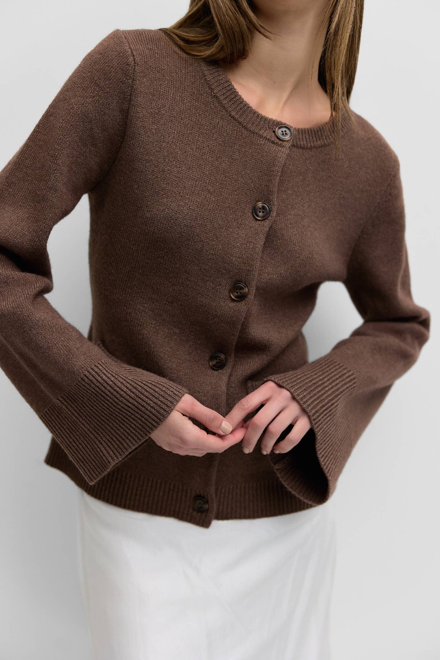 Tyler Bell Sleeve Buttoned Cardigan