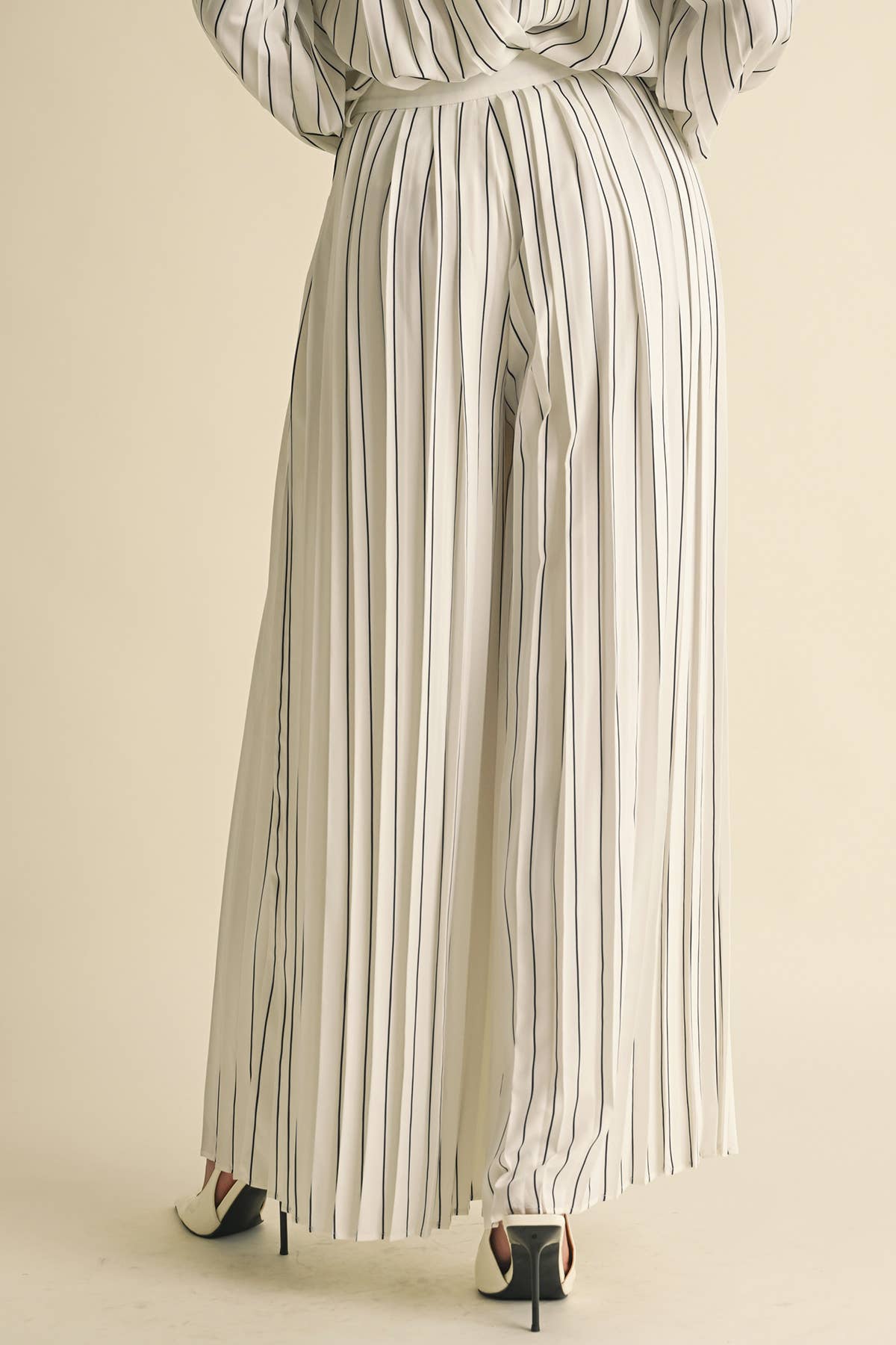 Imara Pleated stripe Pants