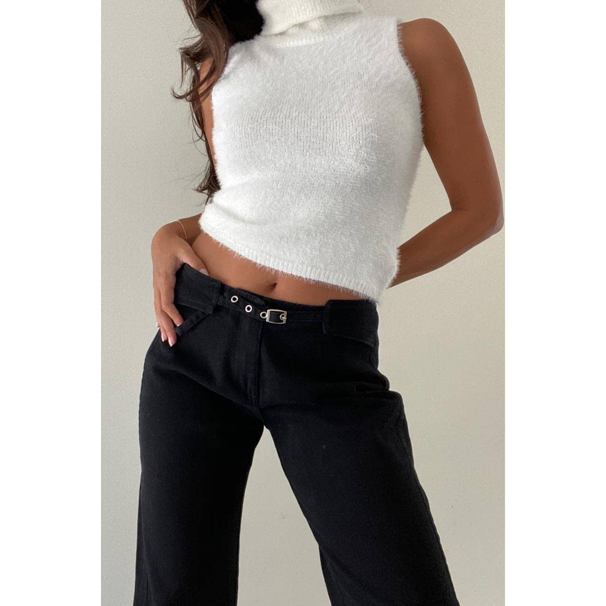 Nicol DENIM TROUSER WITH ADJUSTABLE Belt