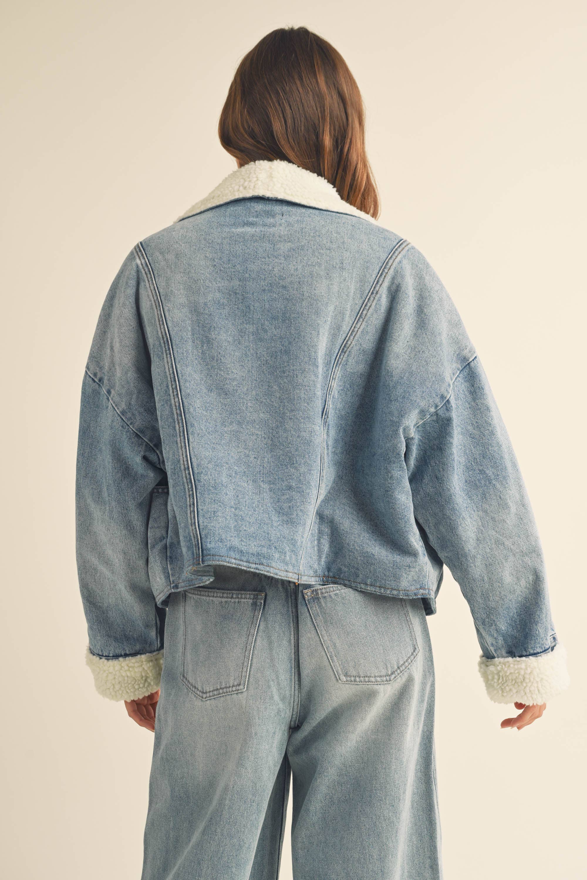 Beck SHERPA LINED DENIM JACKET