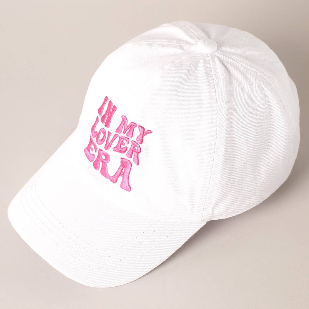 Embroidered Letters In My Lover Era Baseball Cap