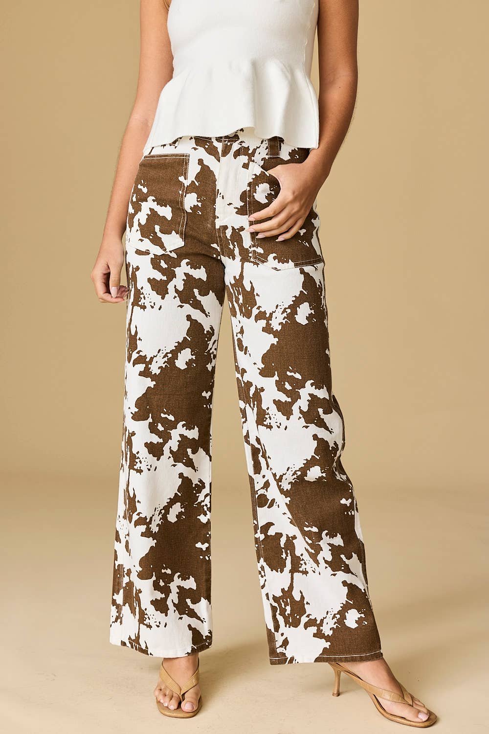 Marlin Cow Print Pants