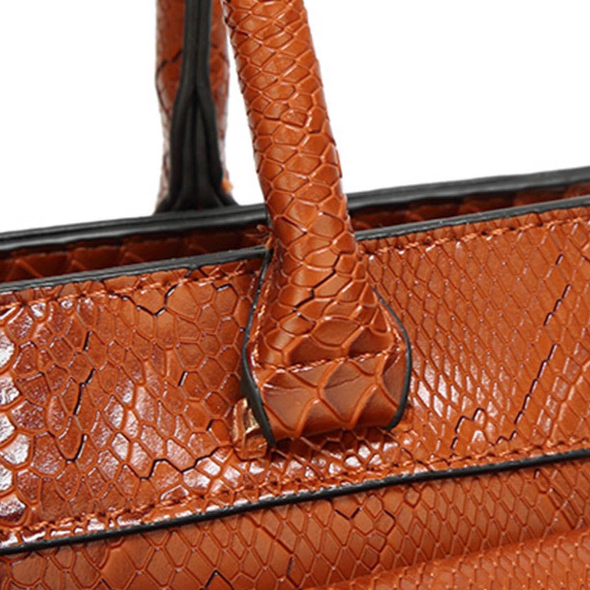 SIMPLE SNAKE PATTERN PORTABLE BIG BAG