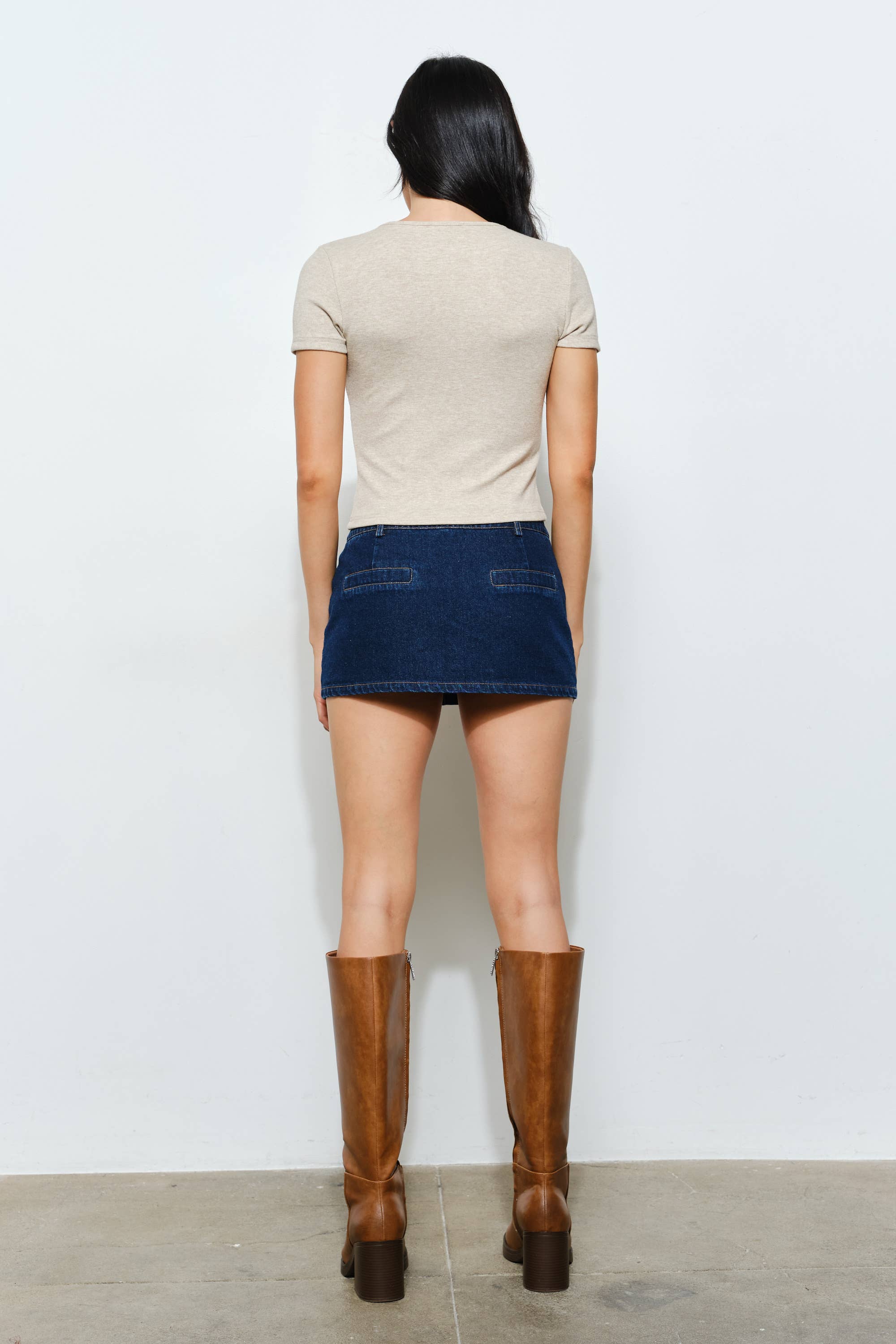 HEIDI RIBBED BUTTON UP TEE