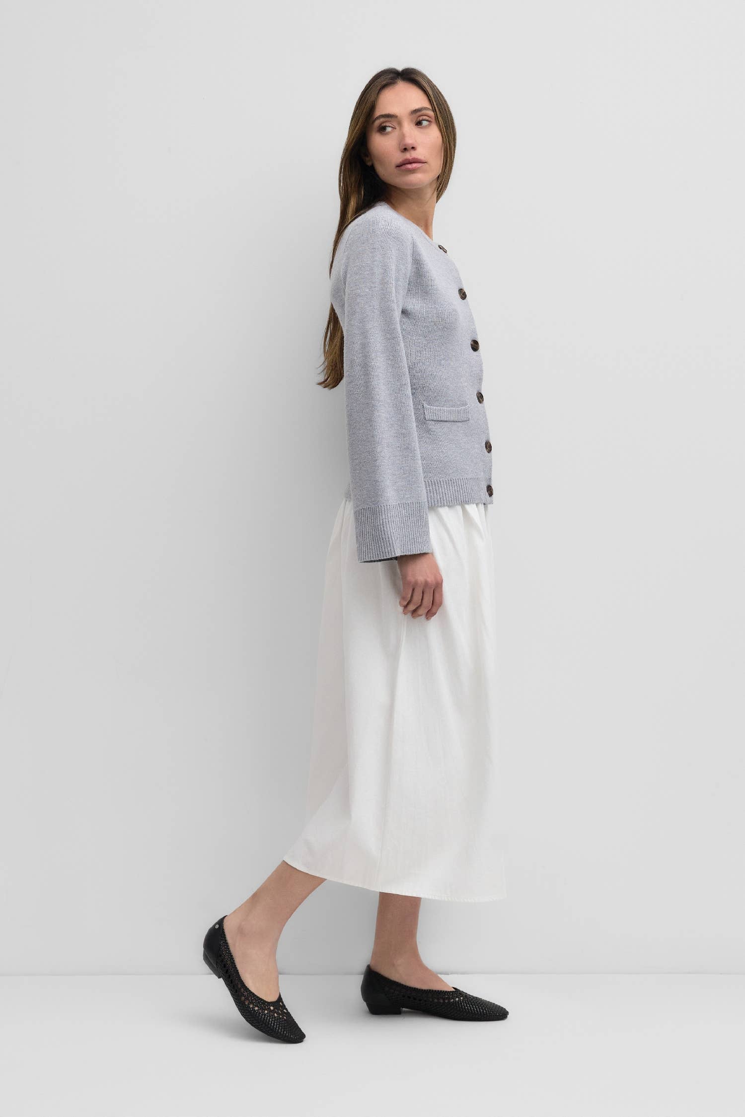 Tyler Bell Sleeve Buttoned Cardigan