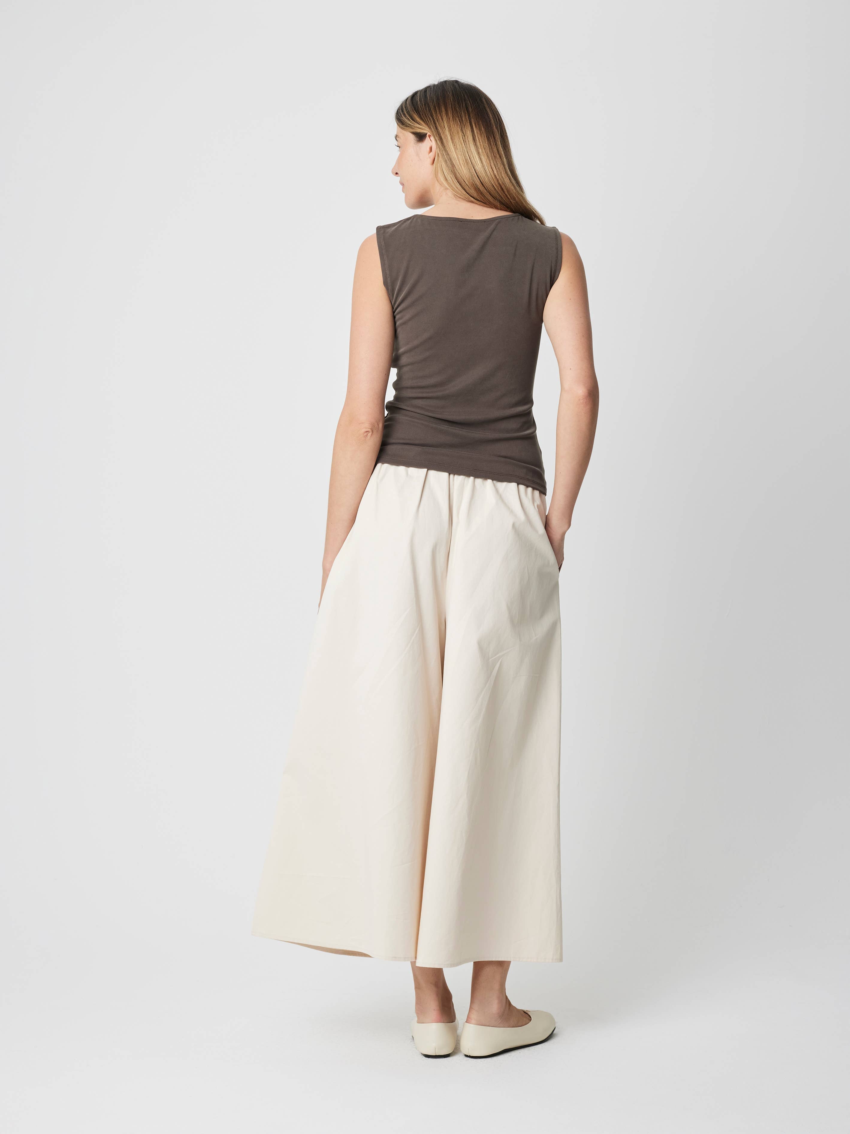 The Loraine Top | Cowl Neck Sleeveless Modal Cupro Top