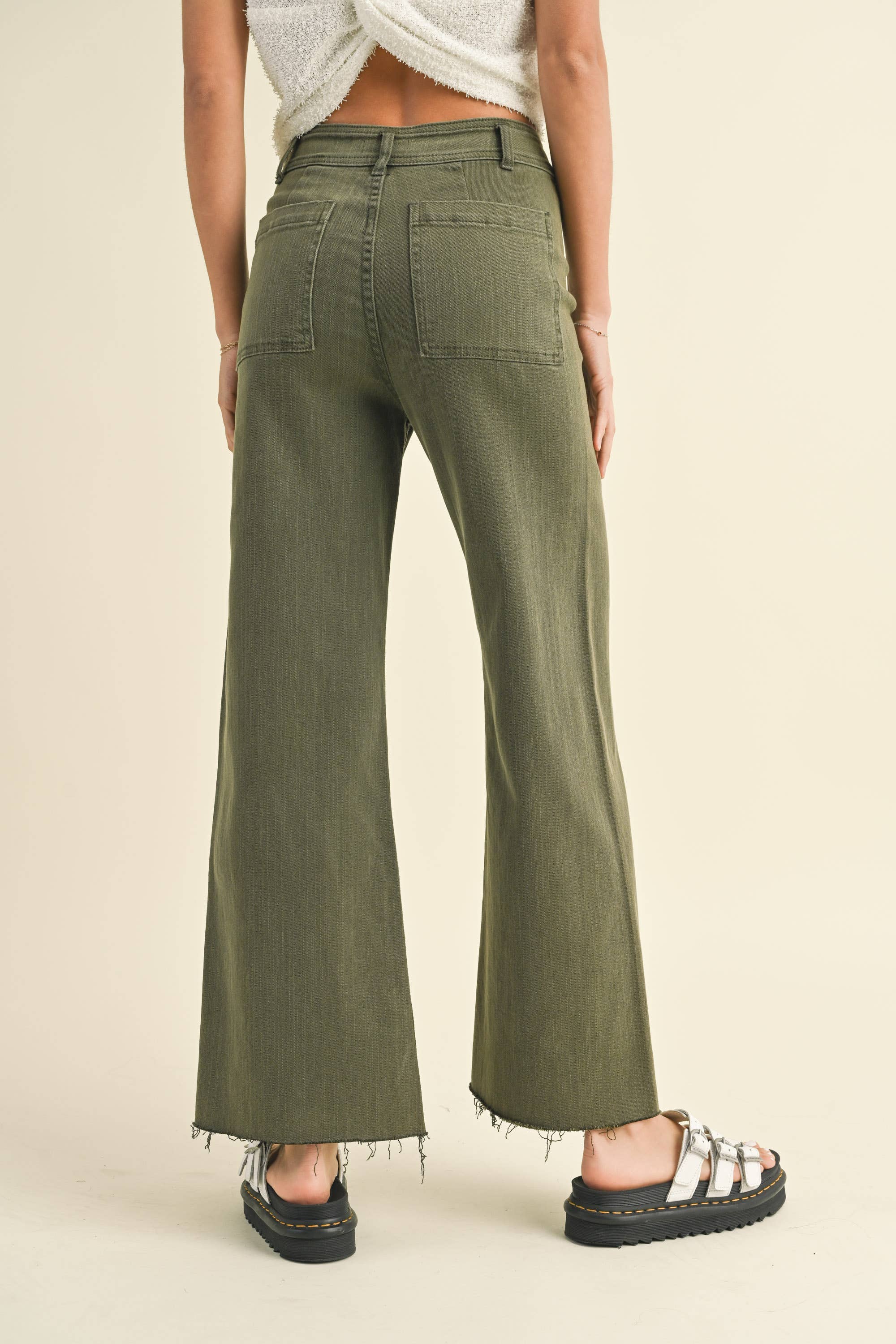 Andrea STRAIGHT WIDE LEG DENIM PANTS
