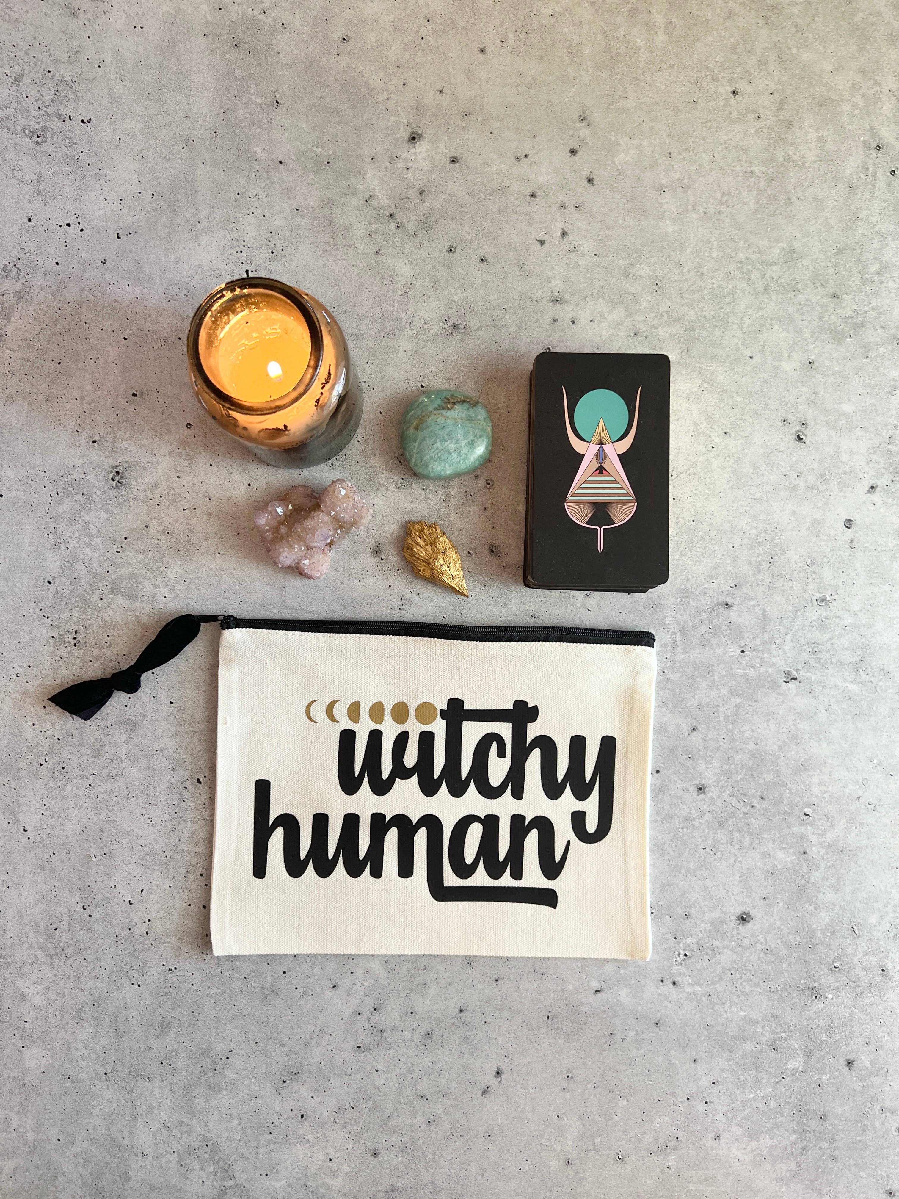 Witchy Human Zipper Pouch for Queer & Nonbinary