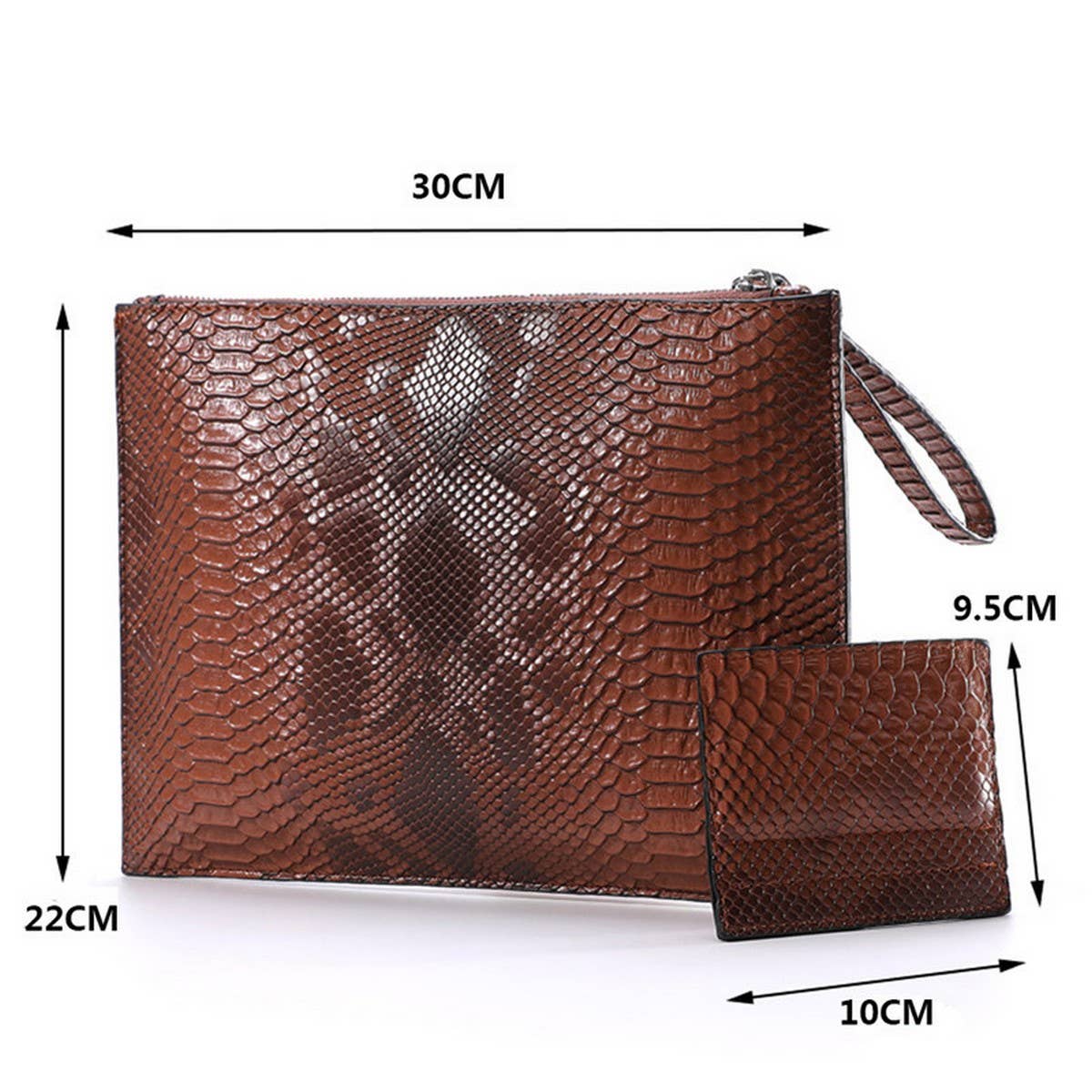 3D PYTHON PATTERNED LARGE CAPACITY HANDBAG