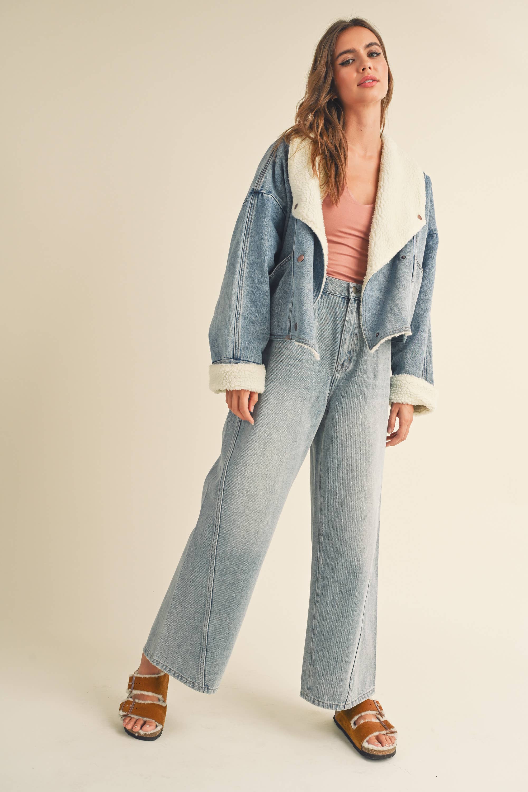 Beck SHERPA LINED DENIM JACKET