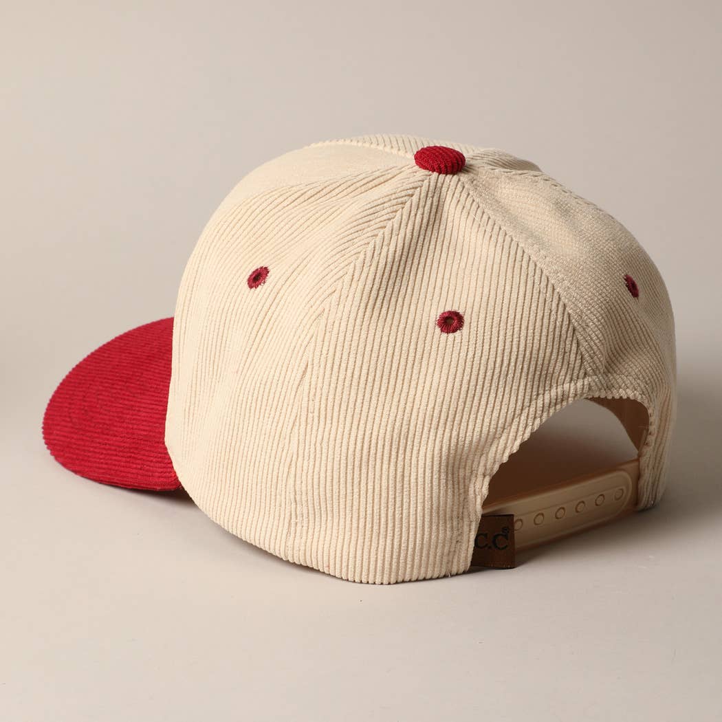 Sunday Funday Corduroy Trucker Baseball Cap