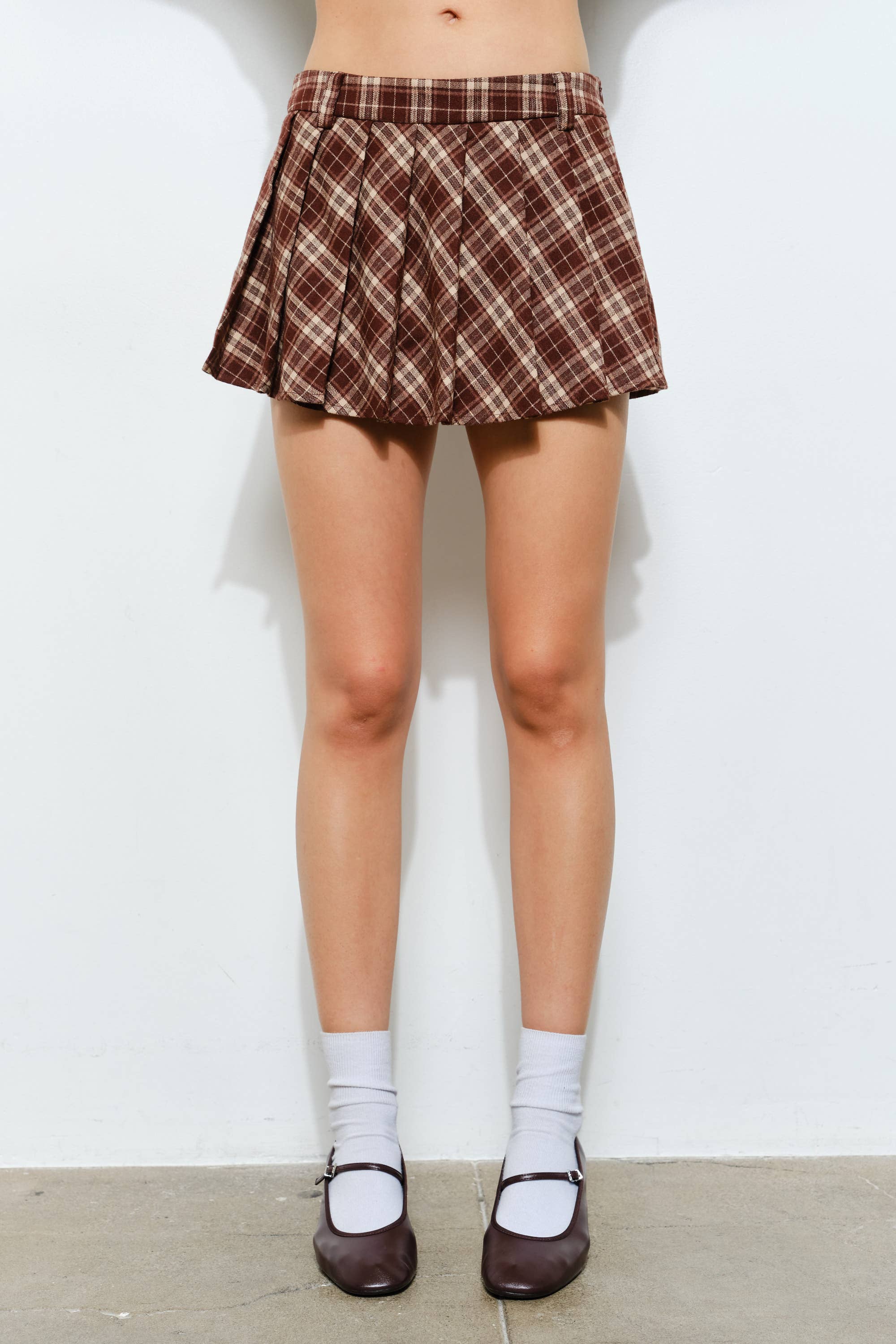 CLARKE PLAID MINI SKIRT