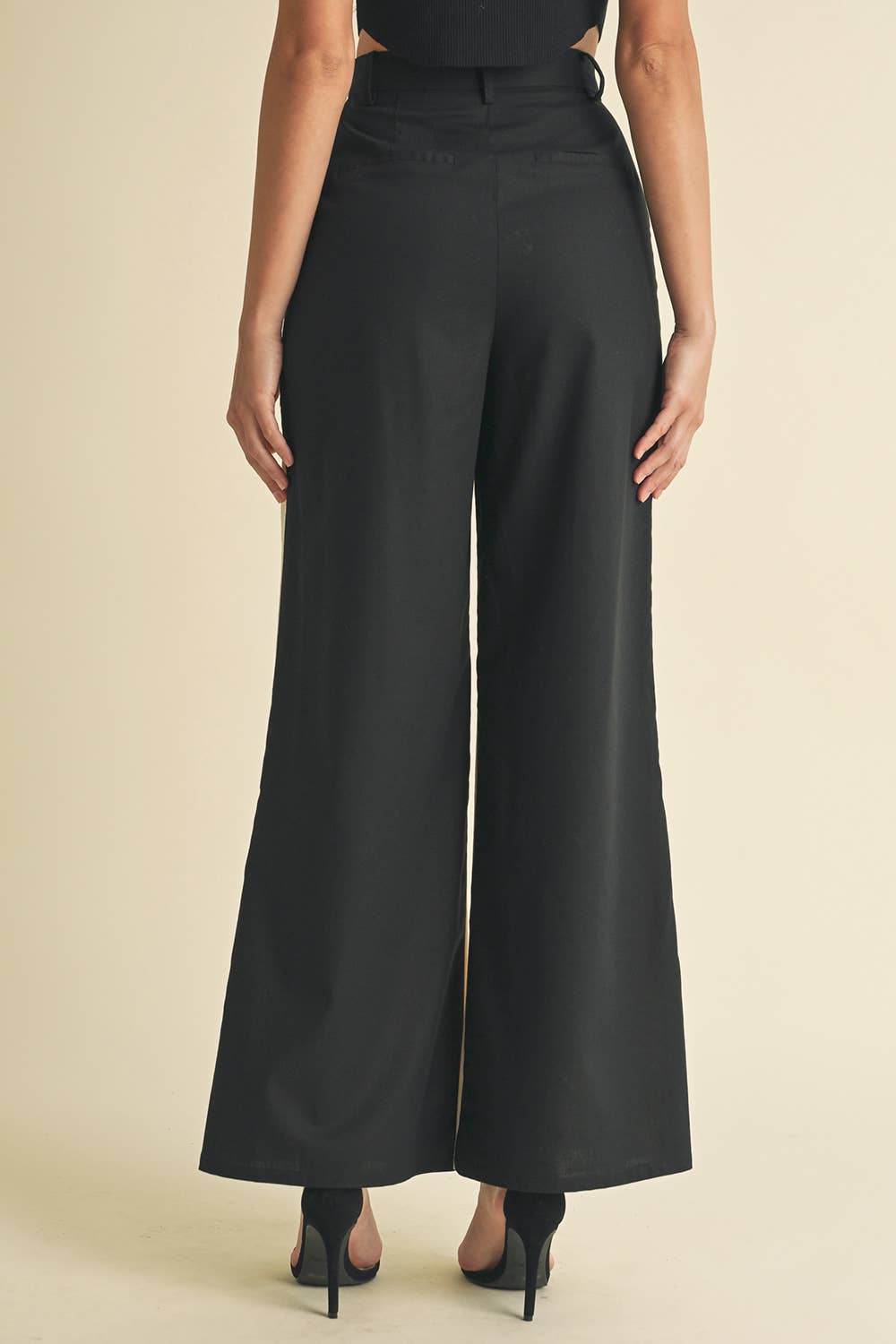 Valentina Linen Color Block Trouser