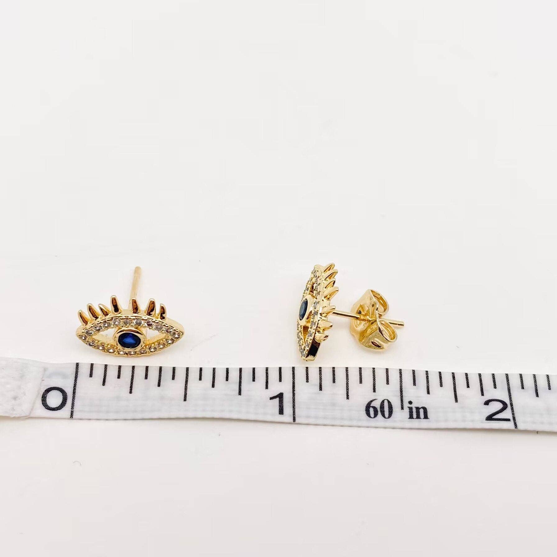 Evil Eye Ear Studs