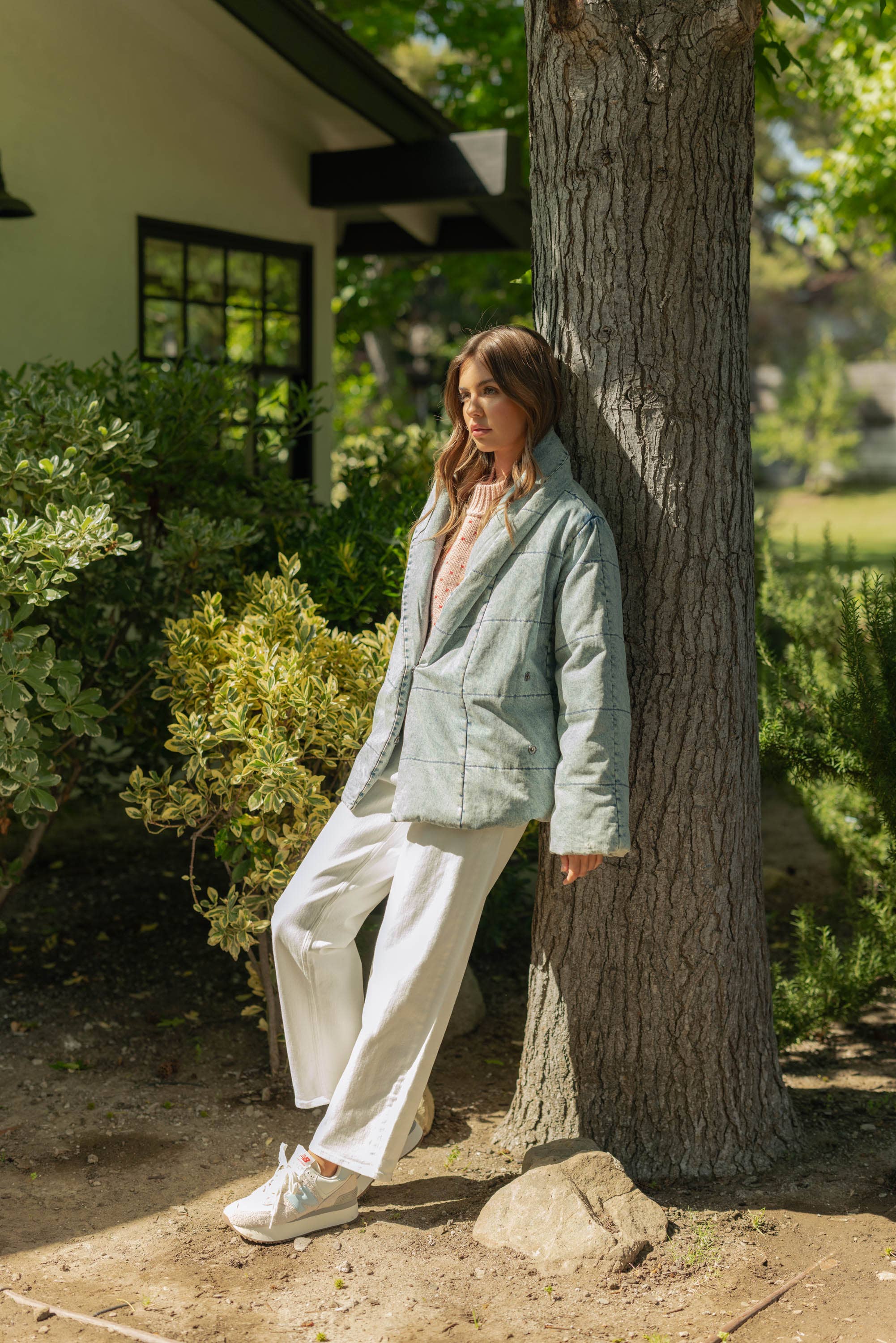 Blaise QUILTED TIE TO CLOSE DENIM JACKET