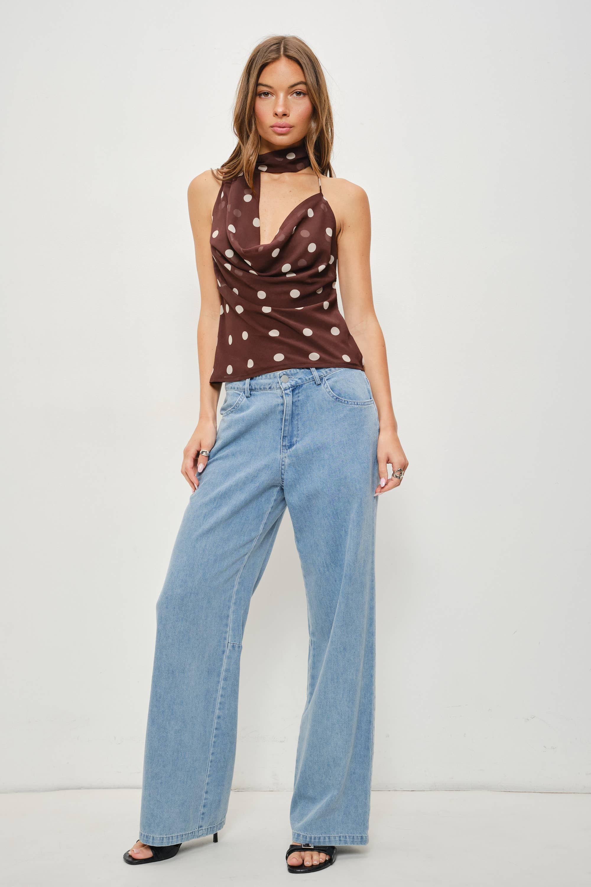 KALEA COWL NECK TOP