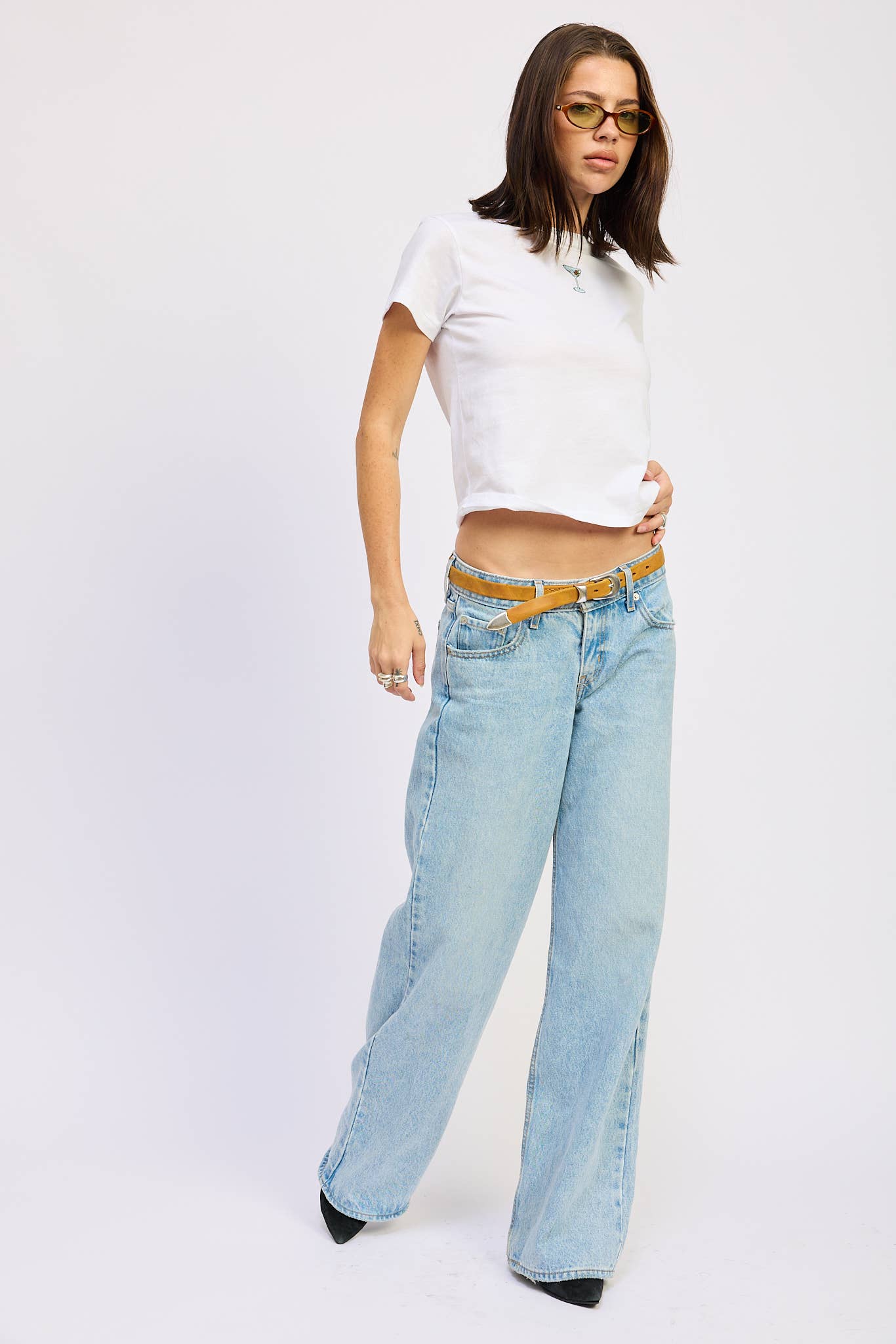 DIRTY MARTINI EMBROIDERED BABY TEE