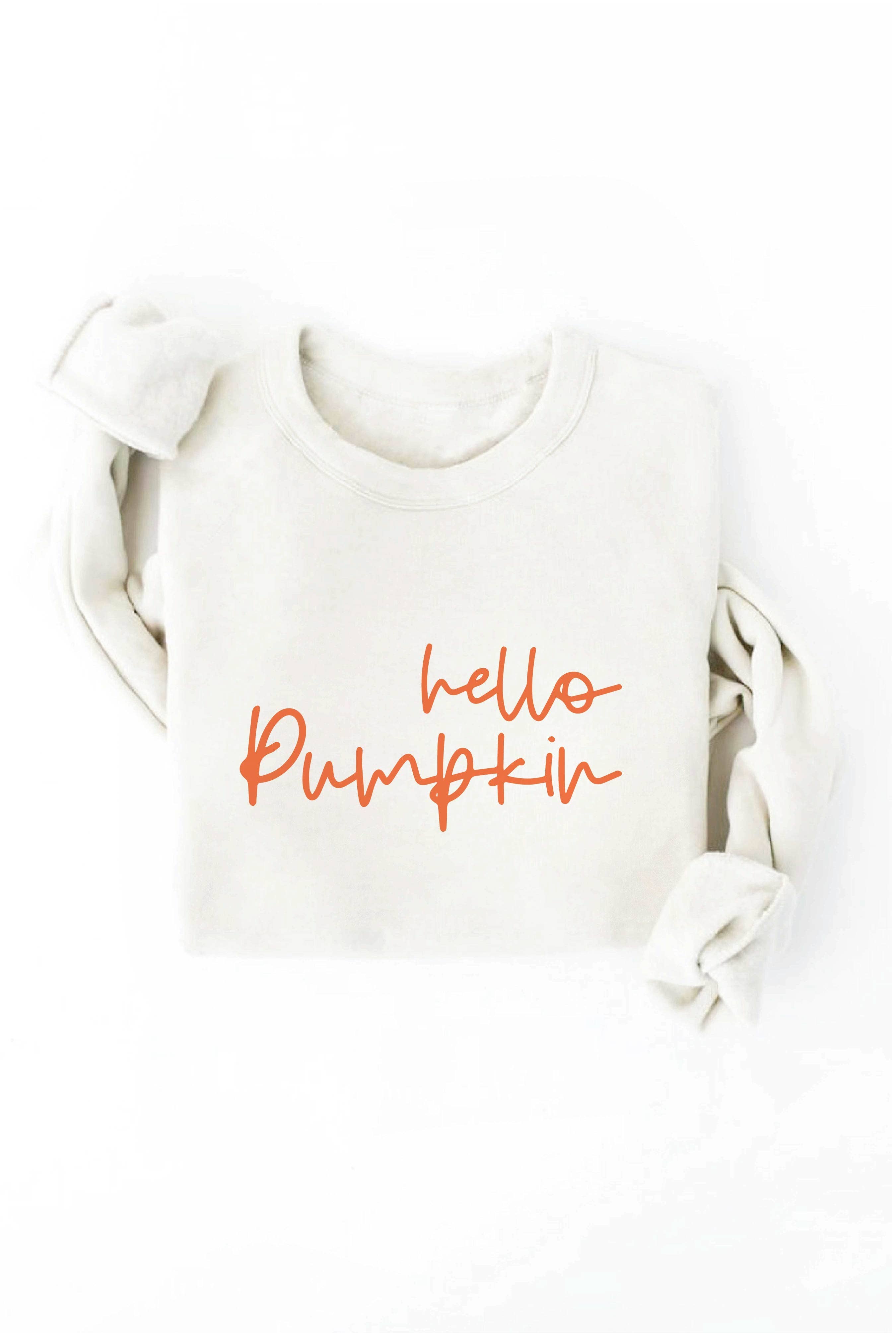 HELLO PUMPKIN Graphic Sweatshirt