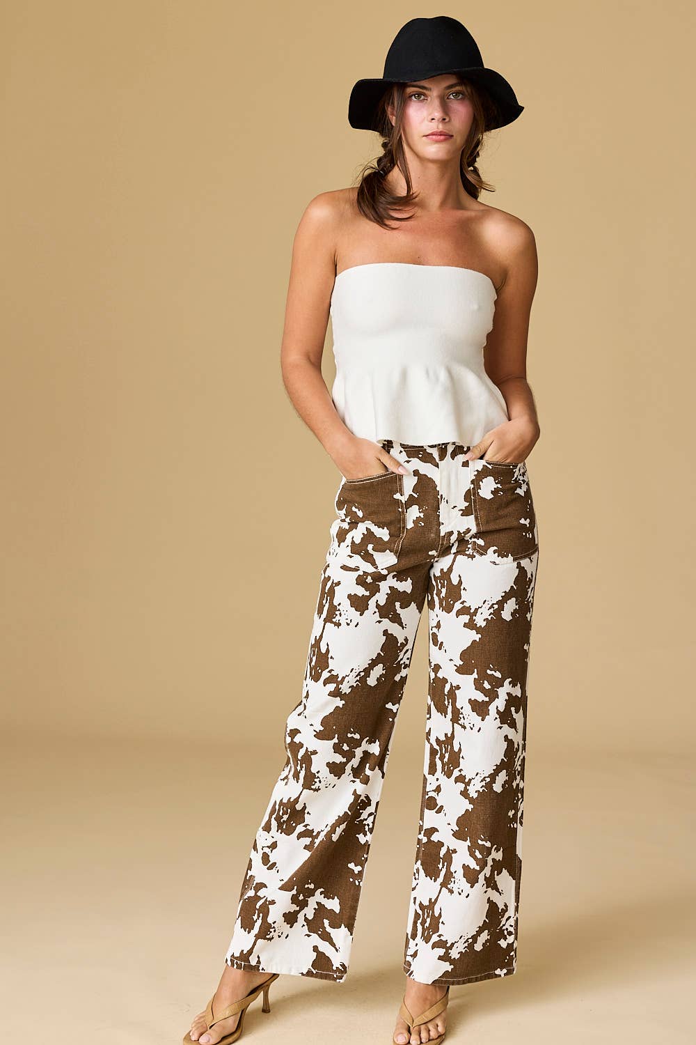 Marlin Cow Print Pants