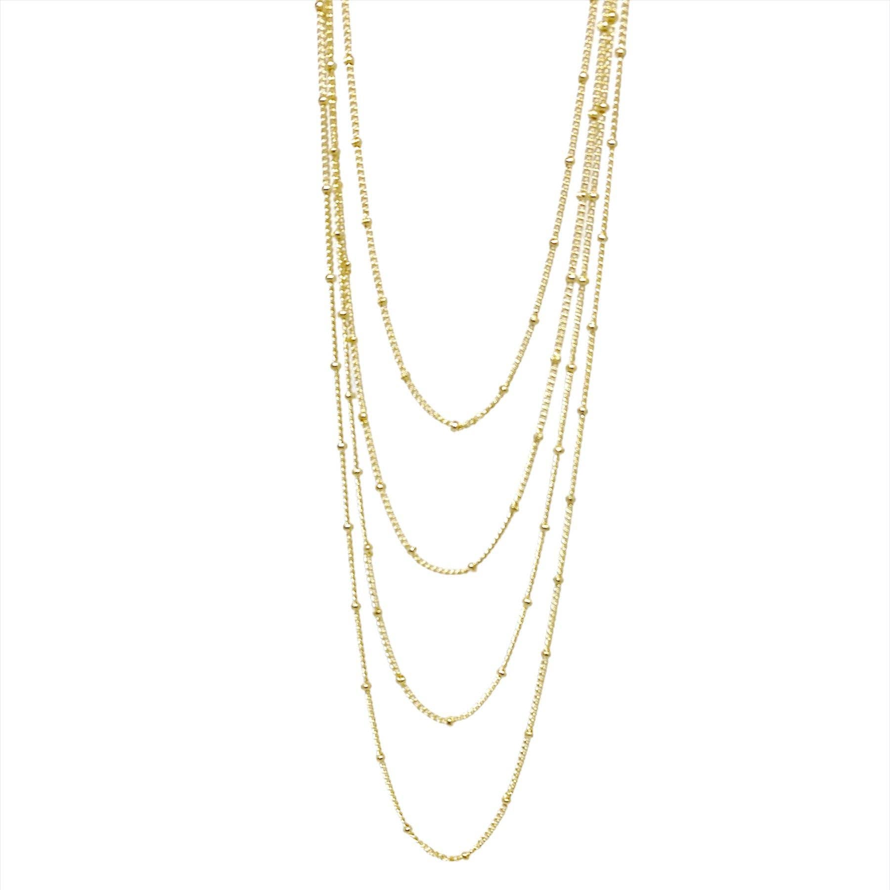 18k Gold Filled 1mm Satellite Chain