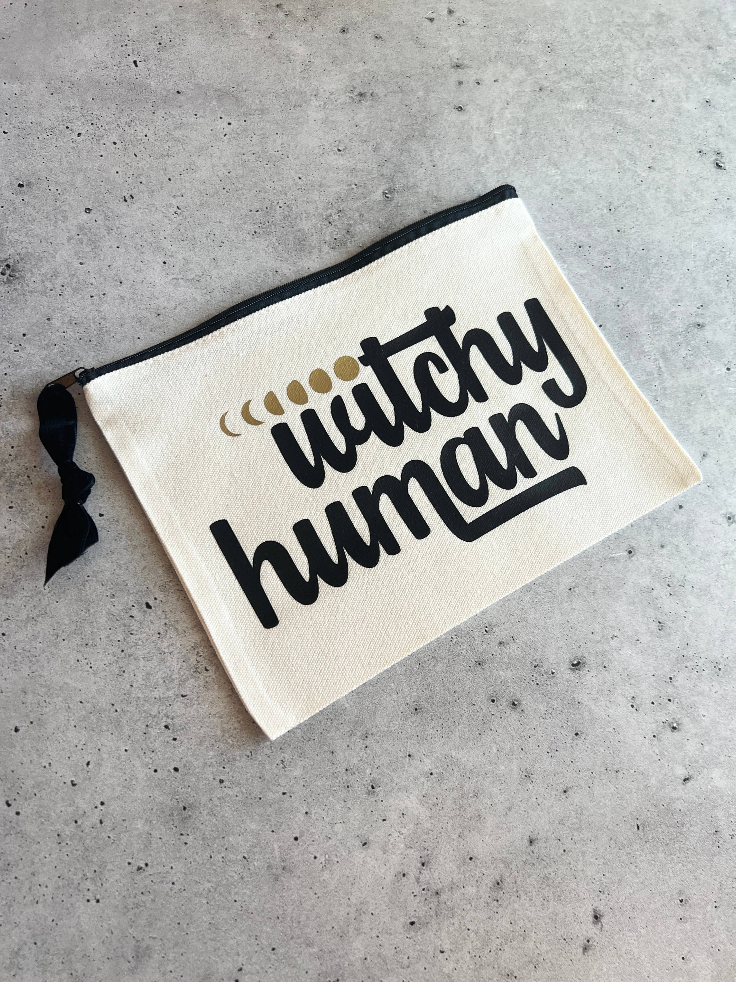 Witchy Human Zipper Pouch for Queer & Nonbinary
