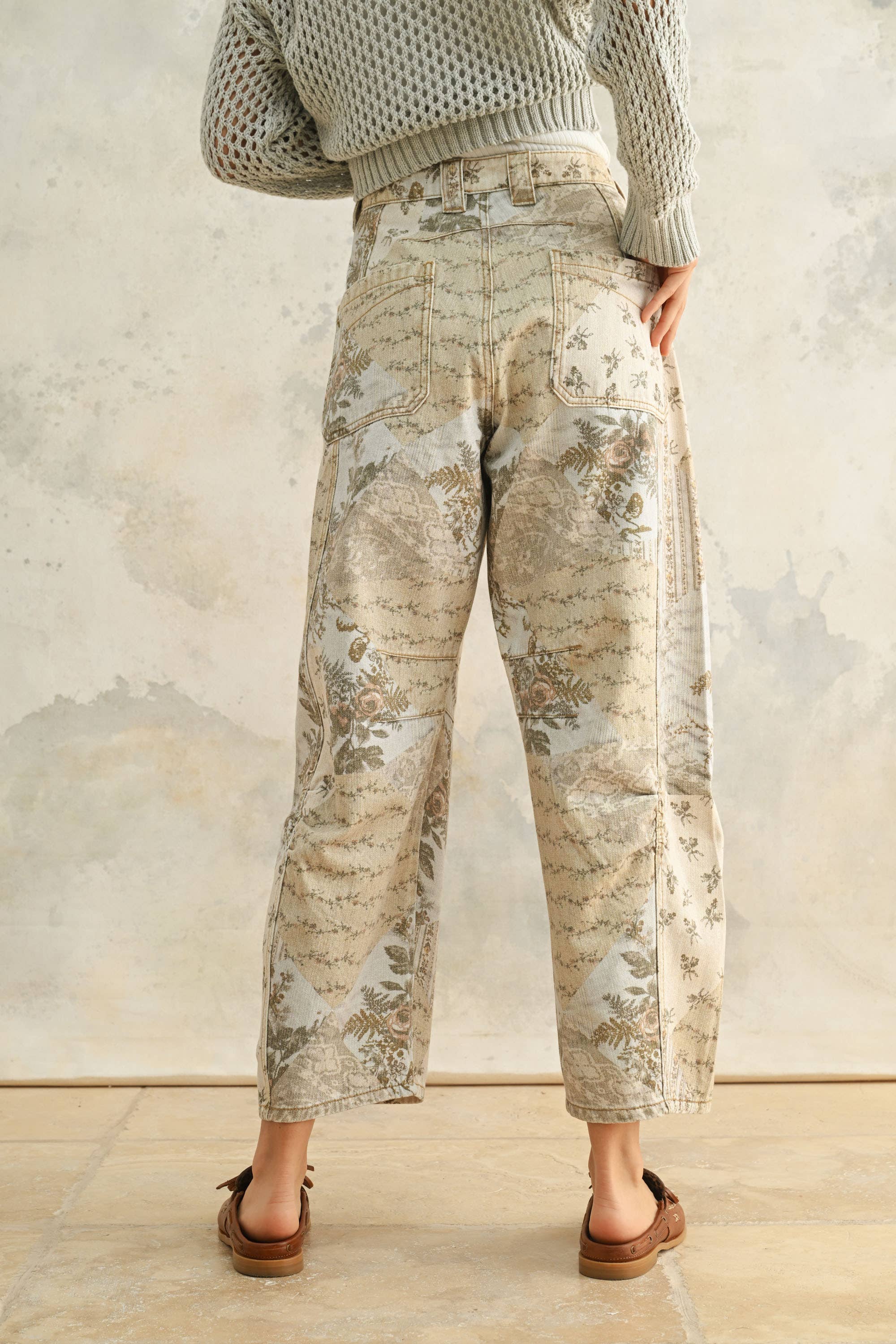 Reece MULTI PRINTED BARREL PANTS