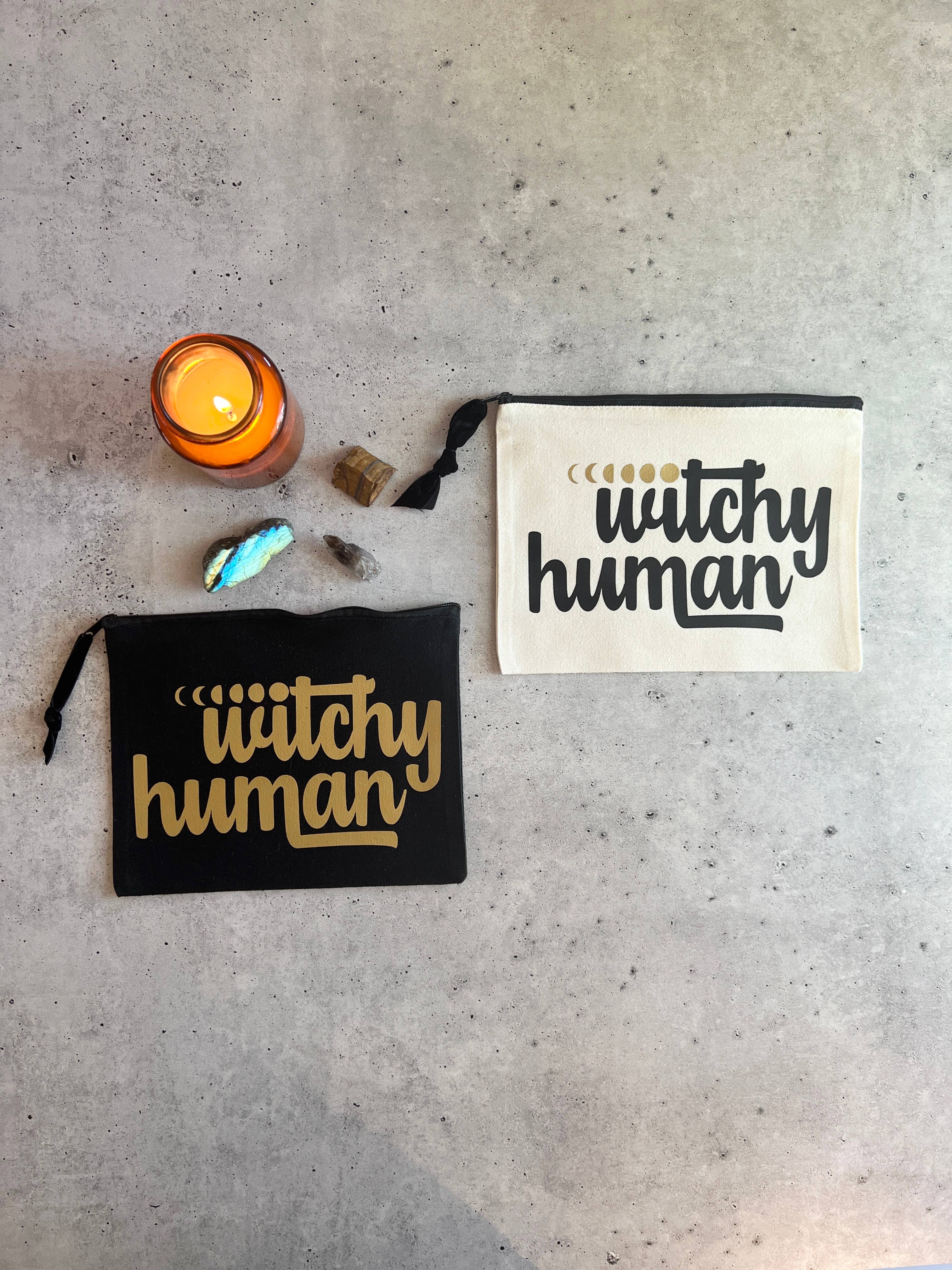 Witchy Human Zipper Pouch for Queer & Nonbinary