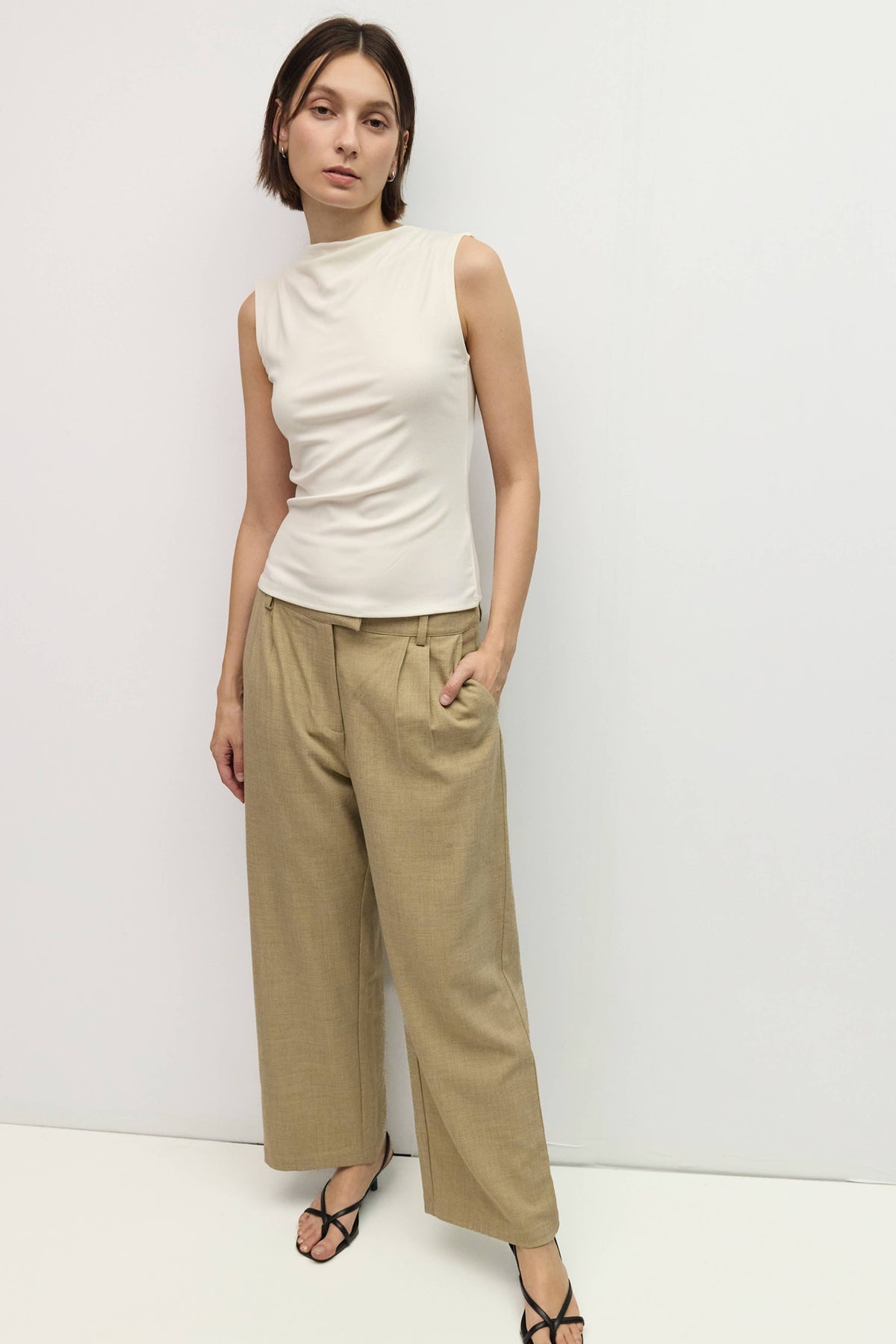 The Loraine Top | Cowl Neck Sleeveless Modal Cupro Top