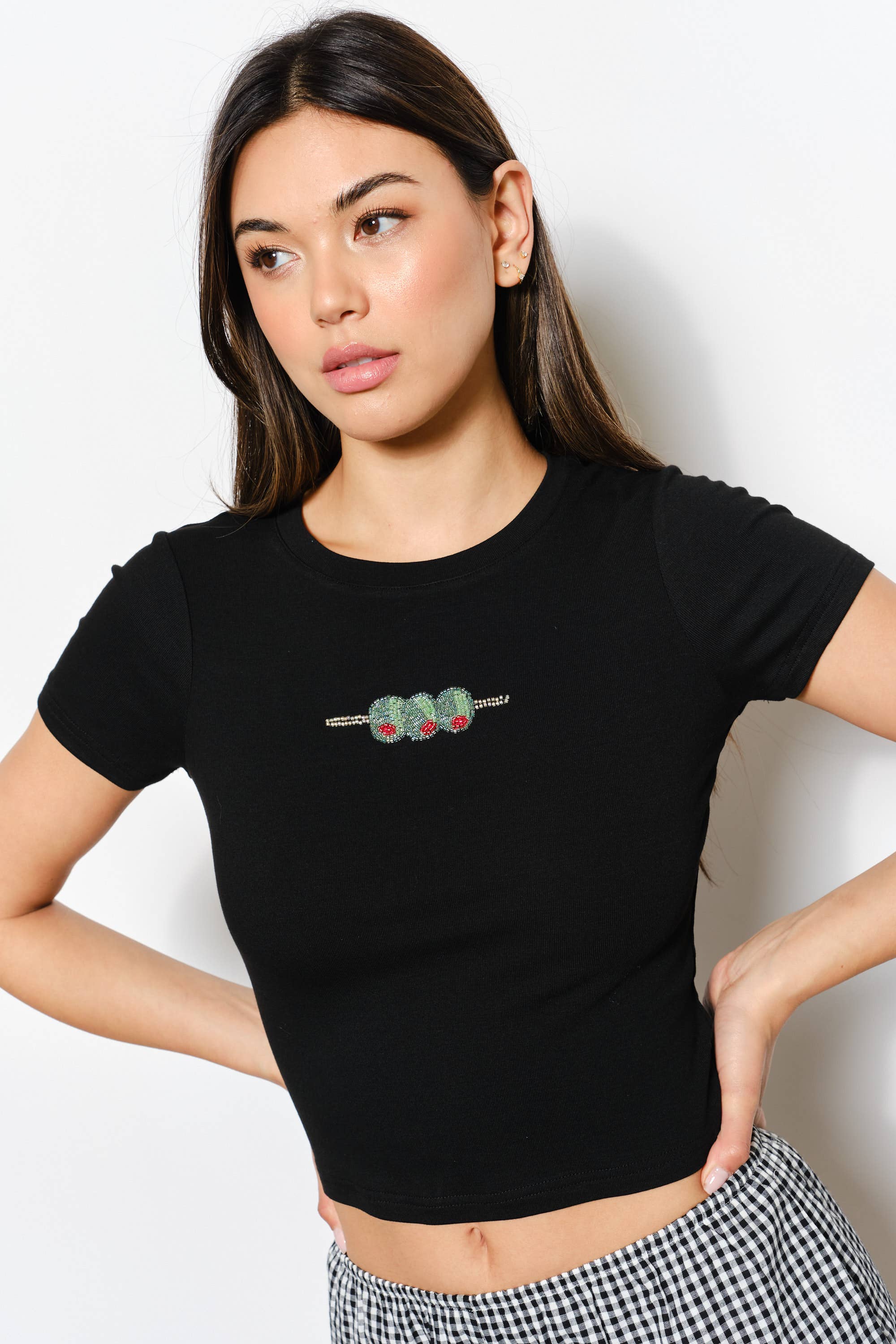 OLIVES BEAD TEE