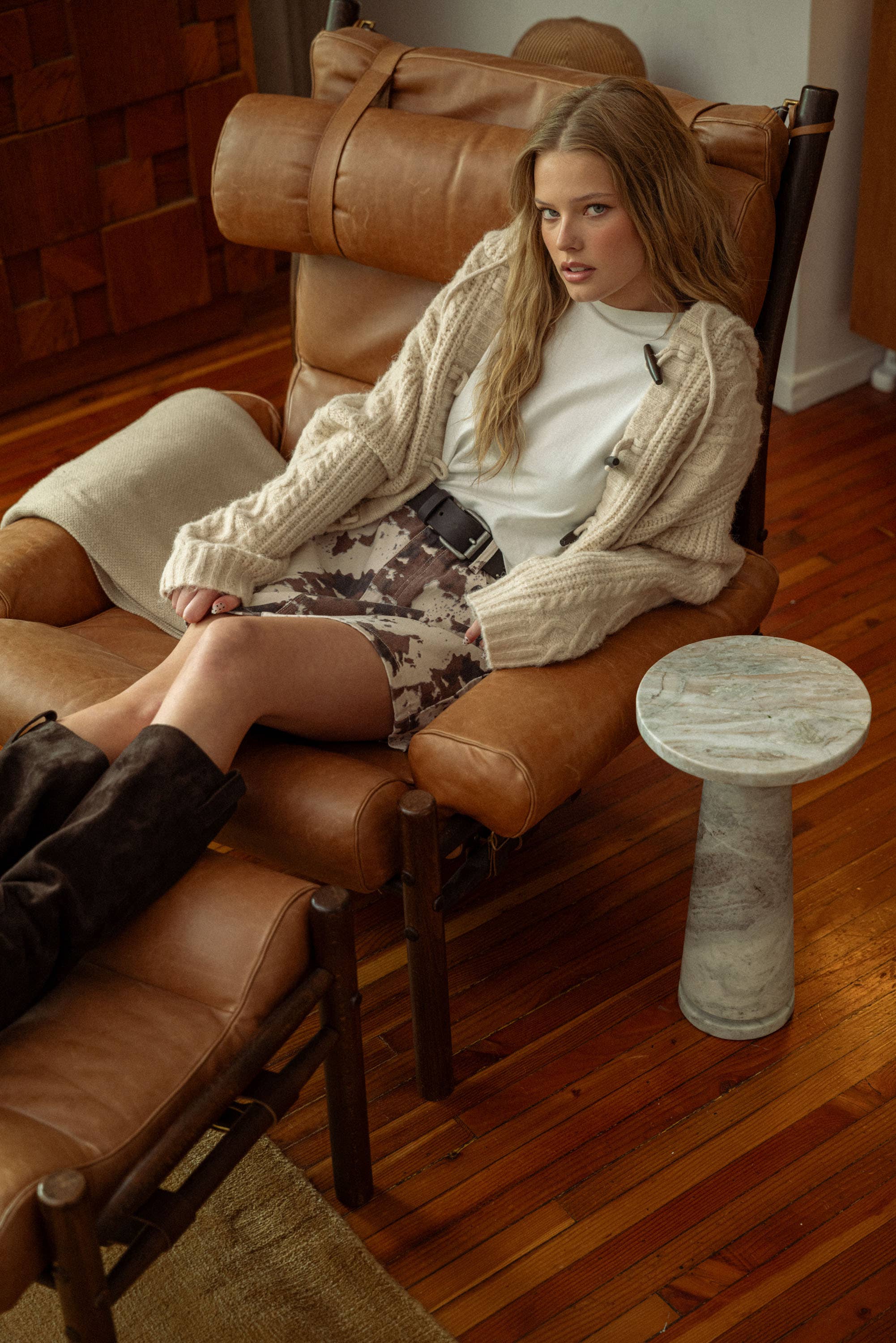 Cow MULTI PRINT MINI SKIRT