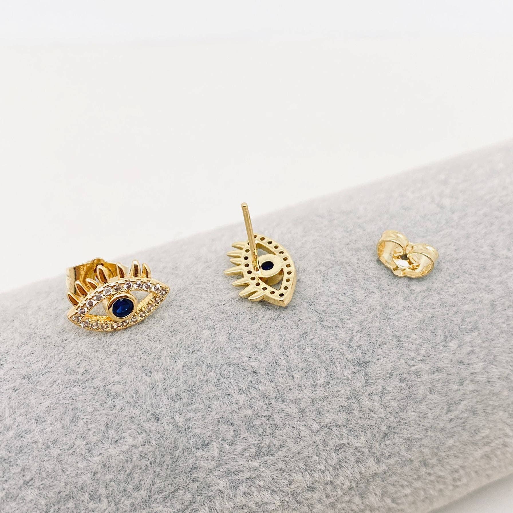 Evil Eye Ear Studs