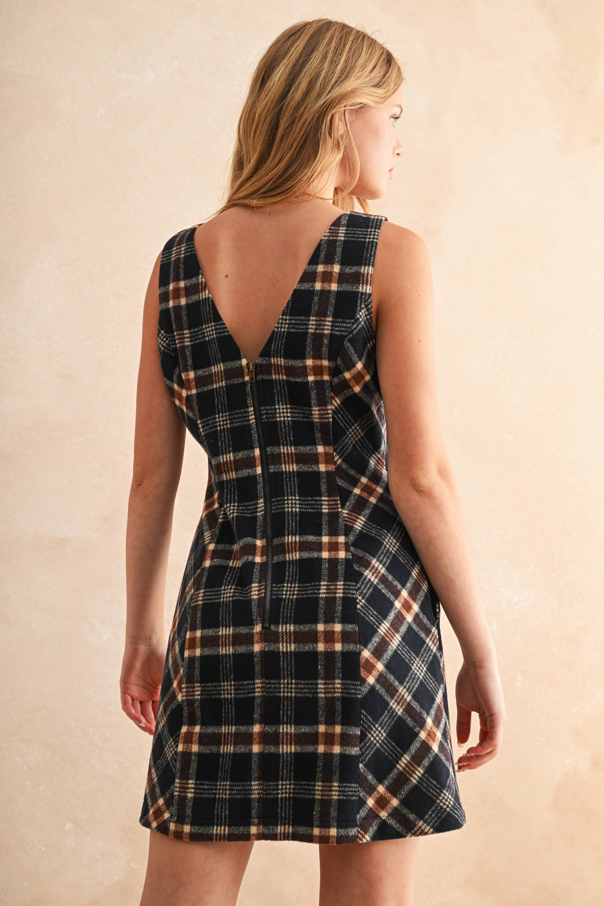 Alani PLAID PATTERN DRESS