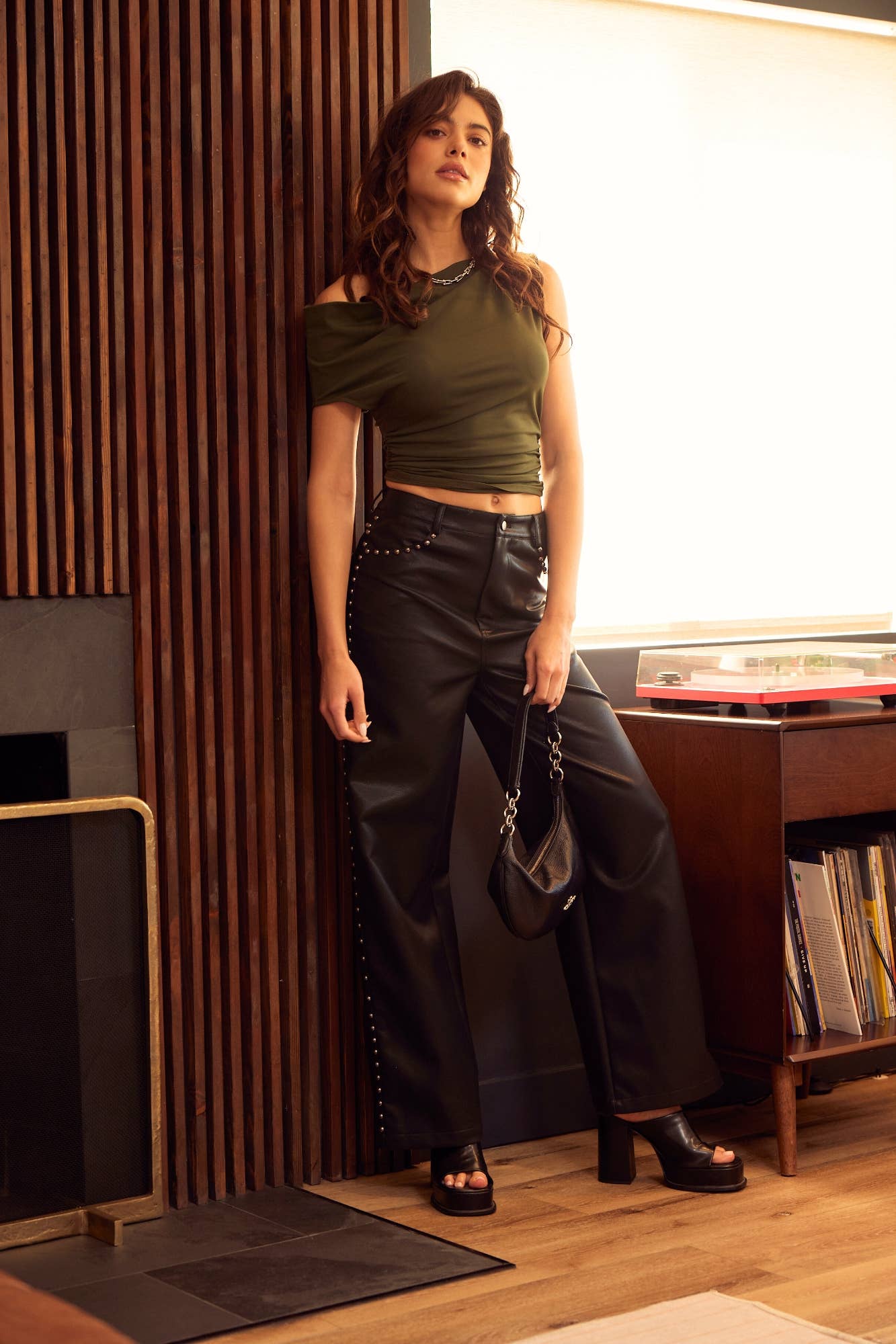 ELEVATED MINIMALIST BASIC ONE SHOULDER SLANT TOP